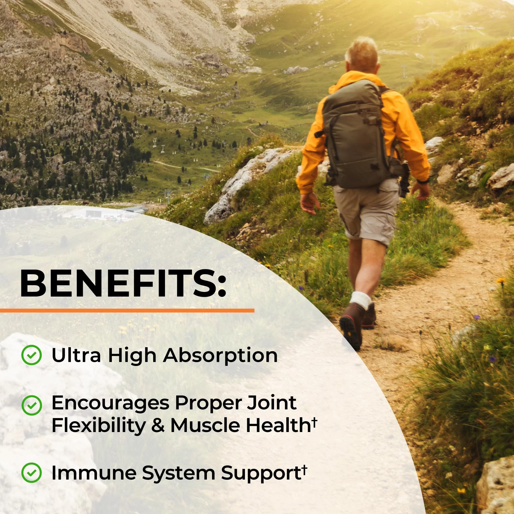 Turmeric Curcumin with Black Pepper Extract 1500mg - High Absorption Ultra Potent Turmeric Supplement with 95% Curcuminoids and BioPerine - Non GMO Tumeric Capsules for Joint Support - 45 Capsules - Image 5