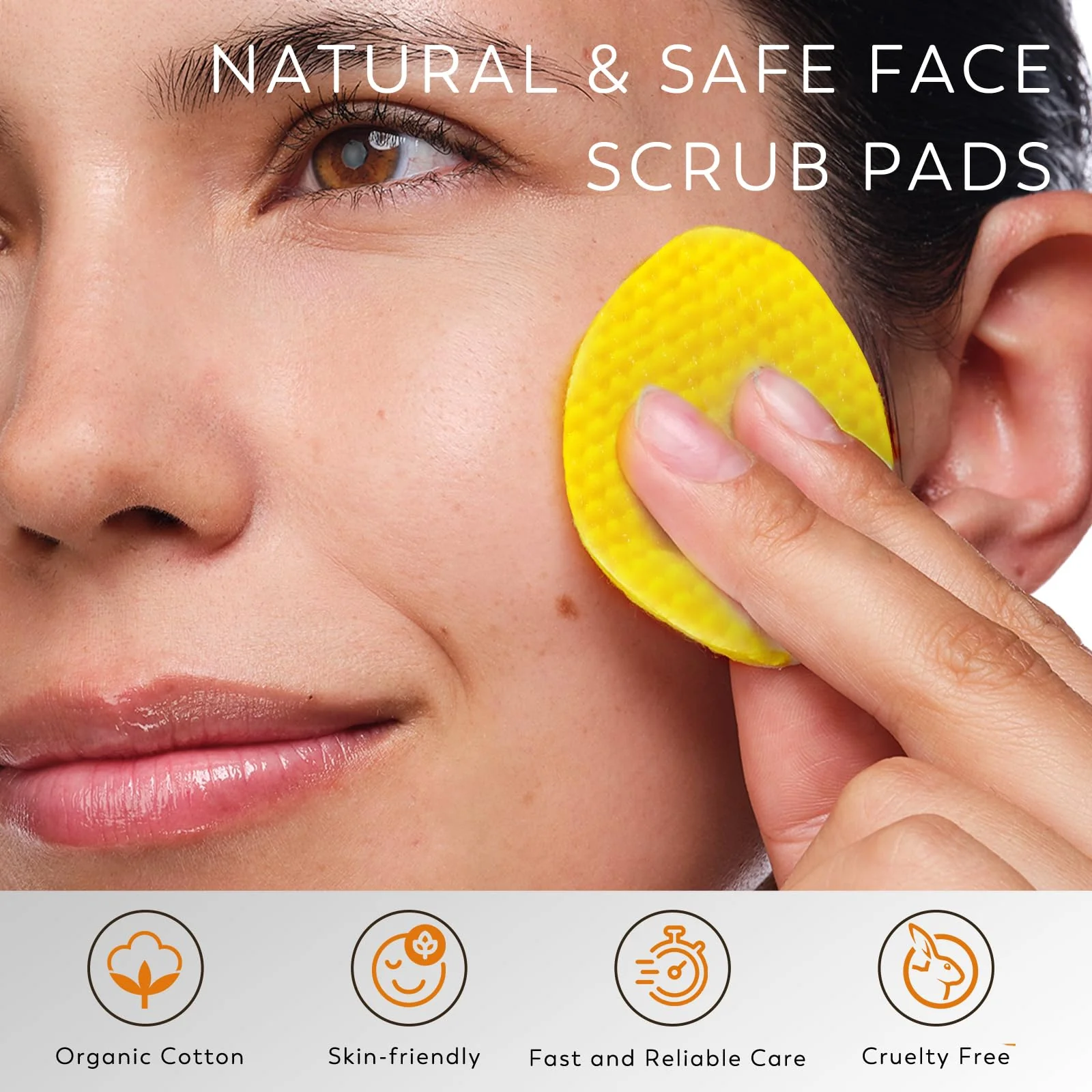 Turmeric Kojic Acid Cleansing Pads, 50 PCS Turmeric Pads for Face Dark Spots Cleansing & Exfoliation - Image 2