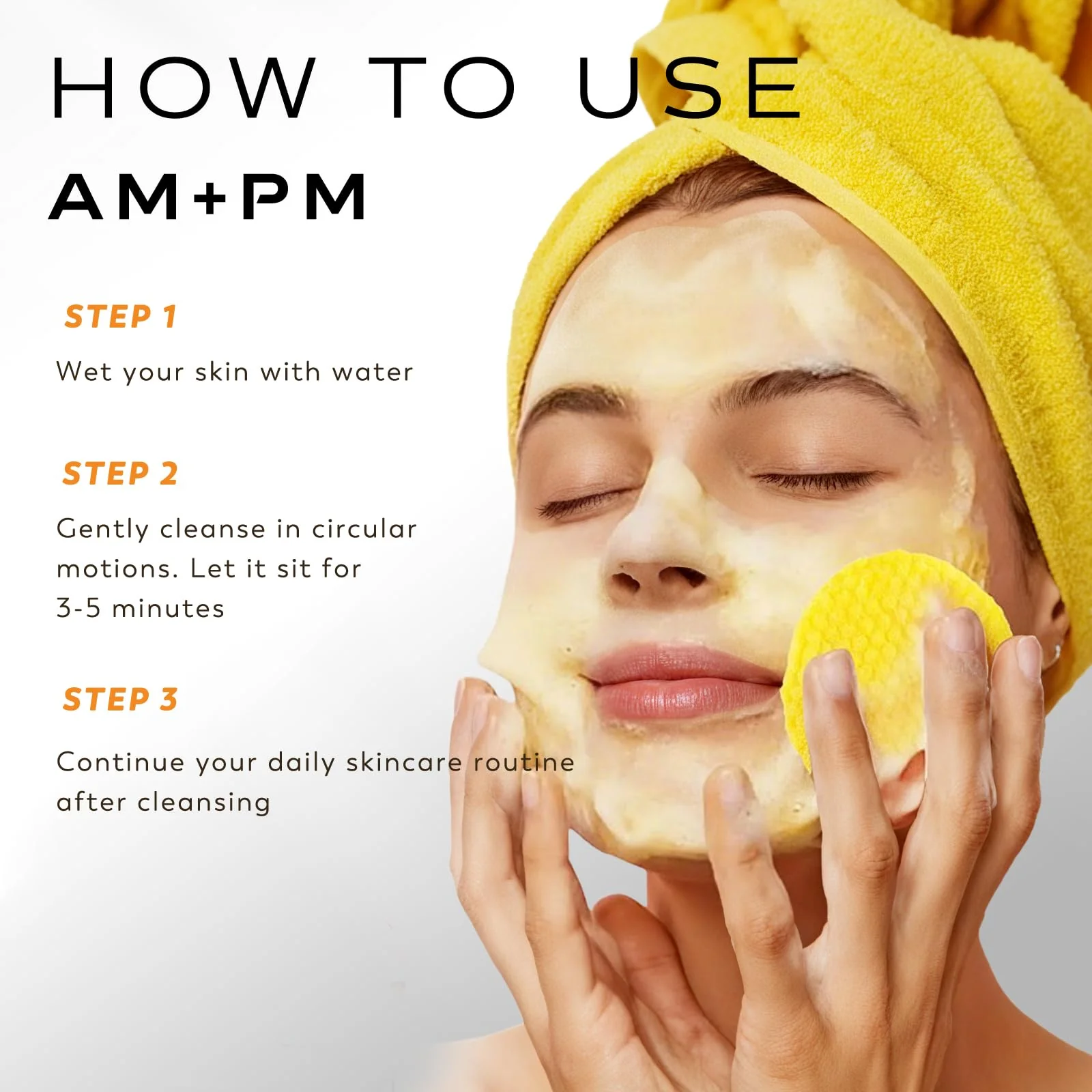 Turmeric Kojic Acid Cleansing Pads, 50 PCS Turmeric Pads for Face Dark Spots Cleansing & Exfoliation - Image 4