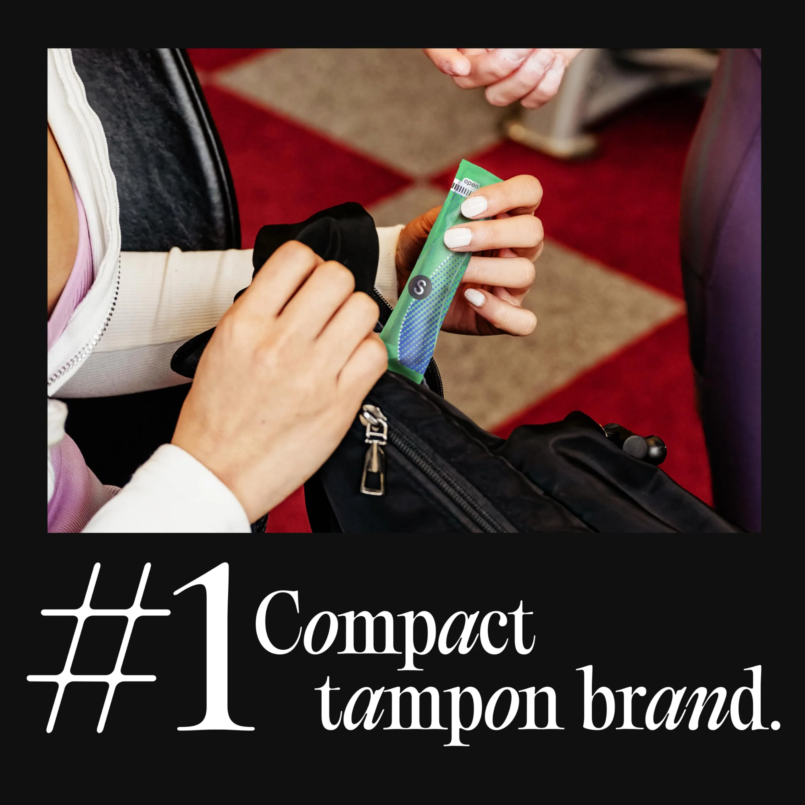 U by Kotex Click Compact Tampons, Super Absorbency, Unscented, 45 Count - Image 4