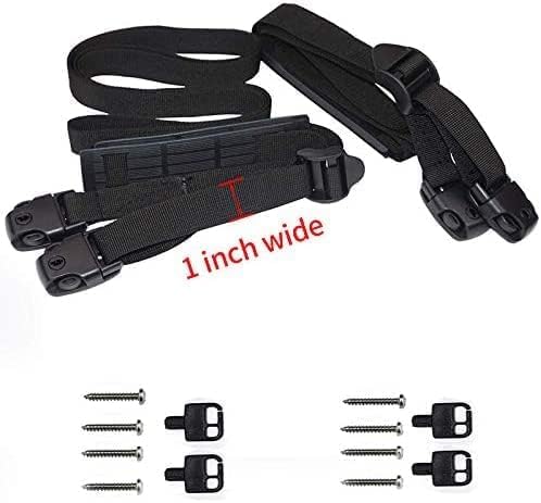UCEDER 2 PCS Heavy Duty Hot Tub Cover Wind Straps FITS Most SPAS Locks Adjustable Length 81"~146" (Black, 12 Ft) - Image 4