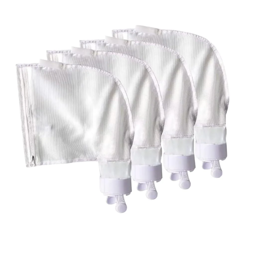 UCEDER Nylon Mesh Pool Cleaner Bags,All Purpose Filter Bag K13 K16 with Zipper Replacement for Polaris 280 and 480 Pool Cleaner (4 Pack)