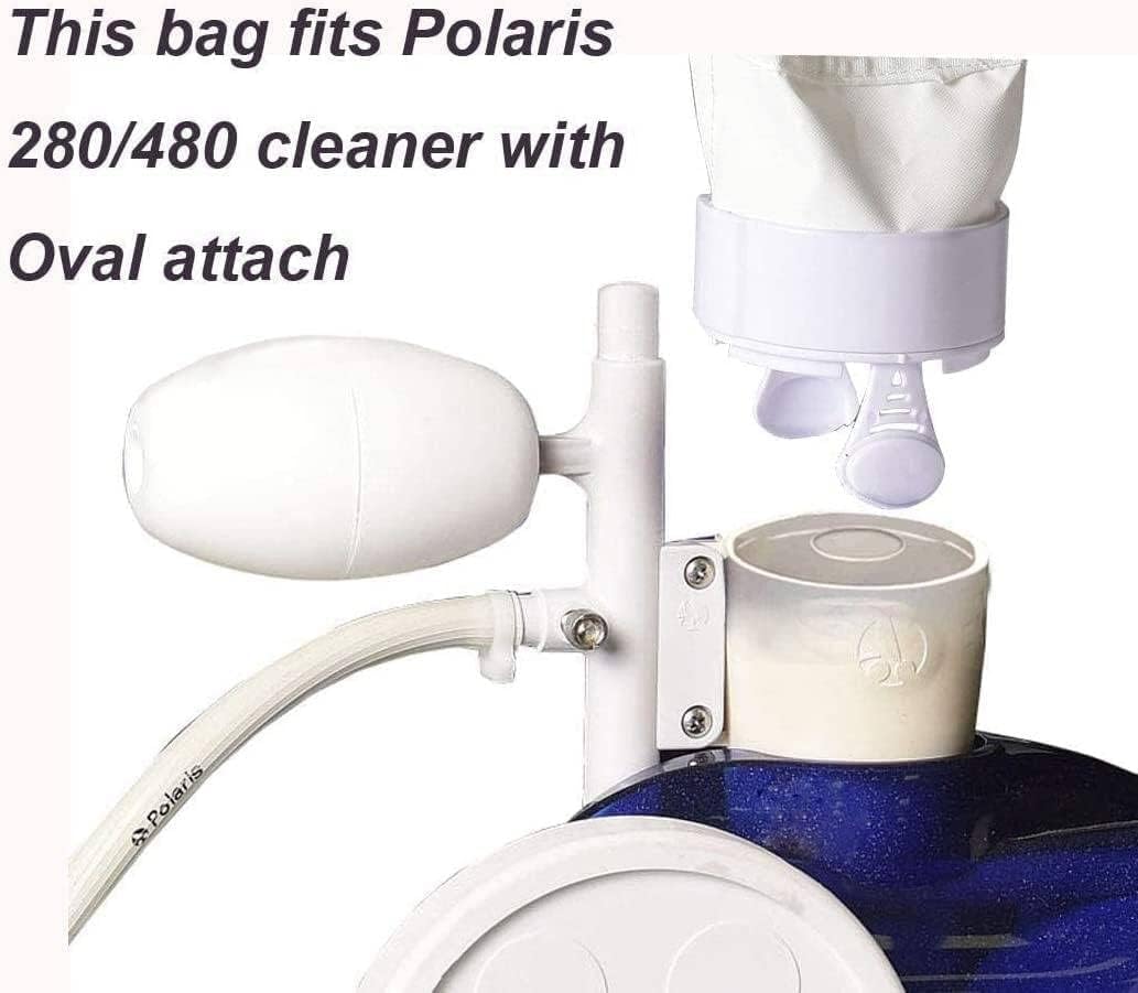 UCEDER Nylon Mesh Pool Cleaner Bags,All Purpose Filter Bag K13 K16 with Zipper Replacement for Polaris 280 and 480 Pool Cleaner (4 Pack) - Image 7