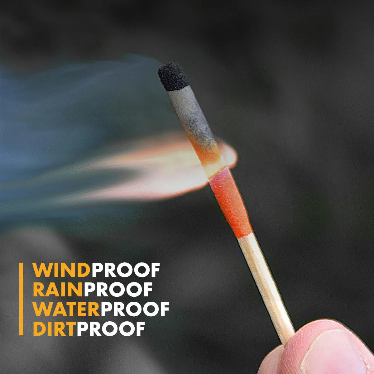 UCO Stormproof, Waterproof & Windproof Match Kit with 4 Packs of Refill Matches - Image 7