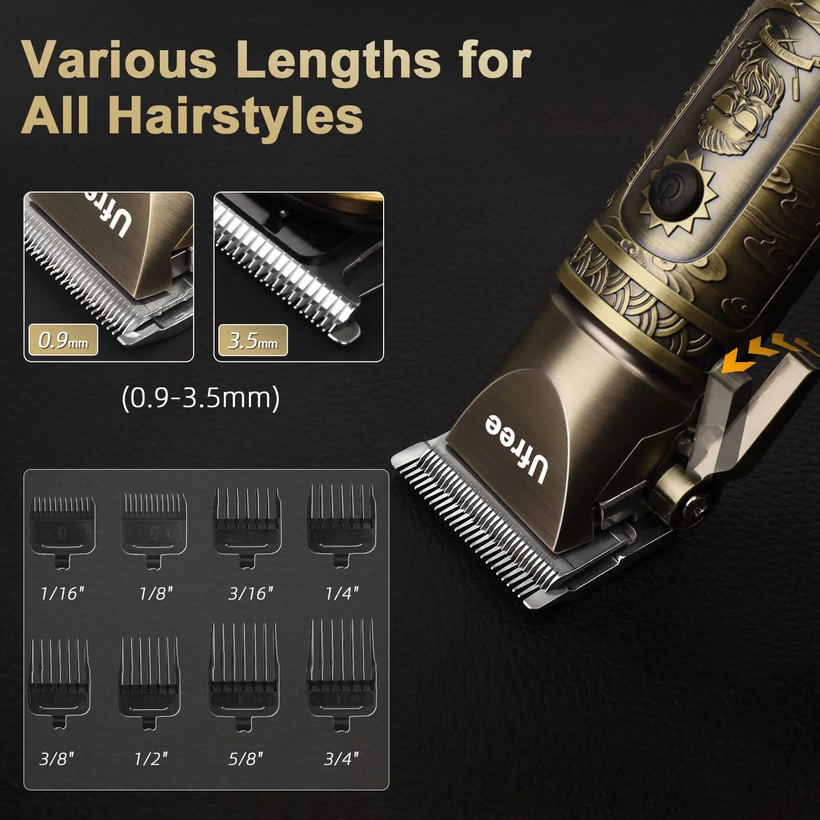 Ufree Beard Trimmer for Men with Hair Clipper, Professional Hair Clippers for Men and Hair Trimmers, Cordless Electric Razor Mens Grooming Kit for Nose, Face, Ear, Body, Gifts for Men Husband Father - Image 5