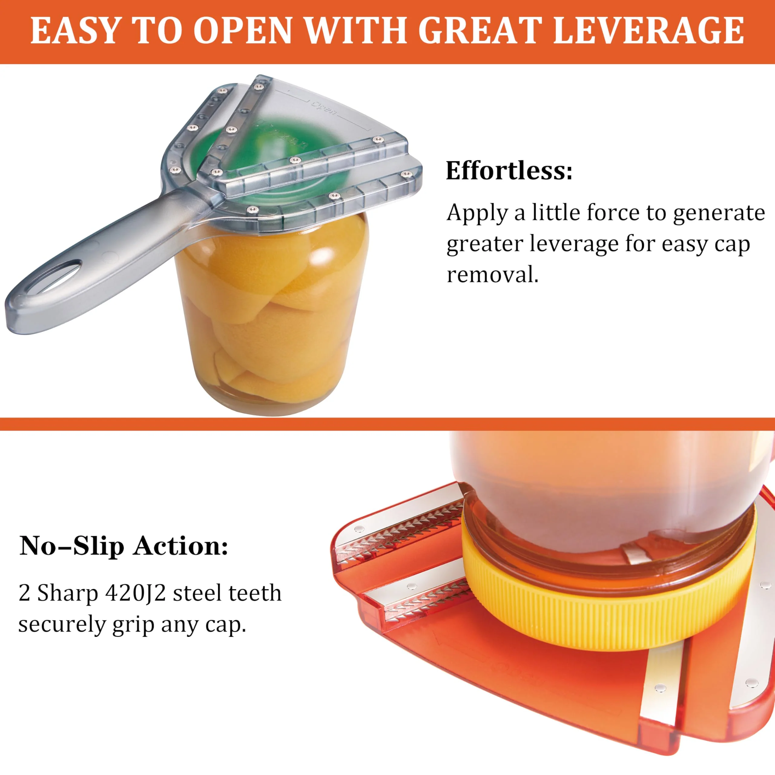 Uinxan Jar Opener for Weak Hand & Seniors with Arthritis,Easy Twist Off Bottle Caps,Patent | Unique Kitchen Gadgets, Christmas Gifts for Elderly/Women/Men (Blue) - Image 6