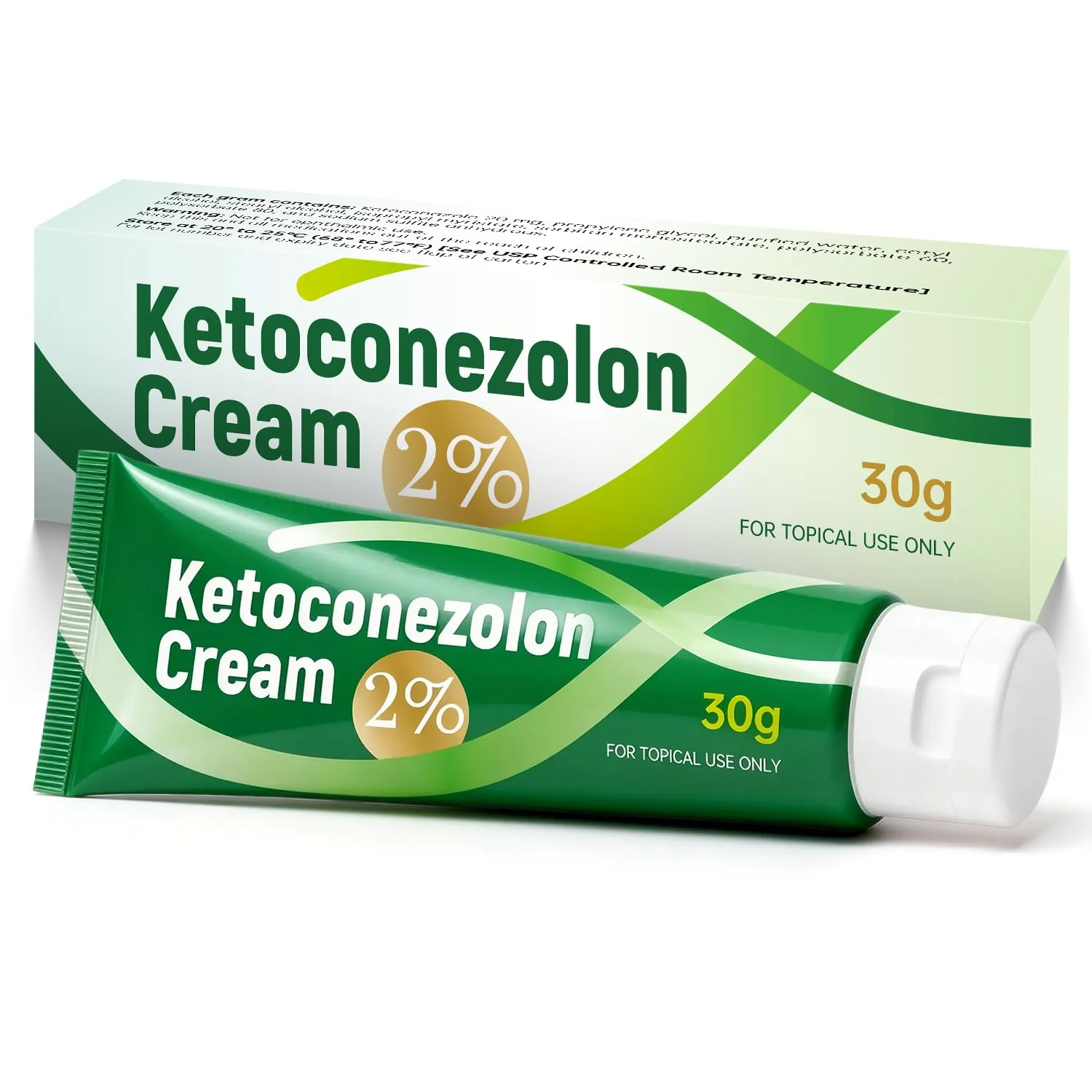 ULARCS Ketoconozola Cream Non-Irritating Cream 2%, For All Skin Types, 1oz