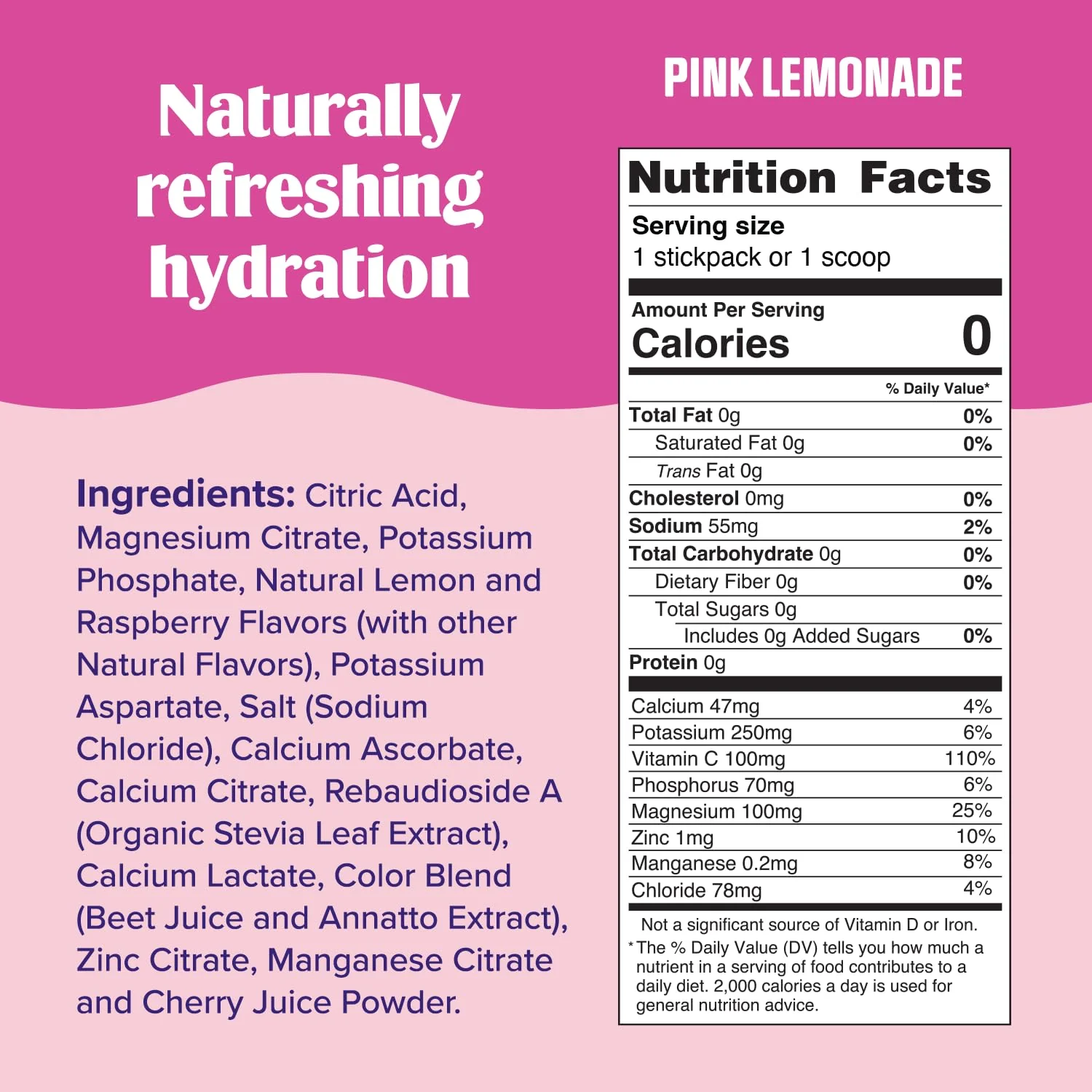 Ultima Replenisher Daily Electrolyte Powder Drink Mix – Pink Lemonade, 30 Servings Canister – Zero Sugar Hydration Powder with 6 Electrolytes & Minerals – Sugar Free, Plant-Based & Keto Friendly - Image 3