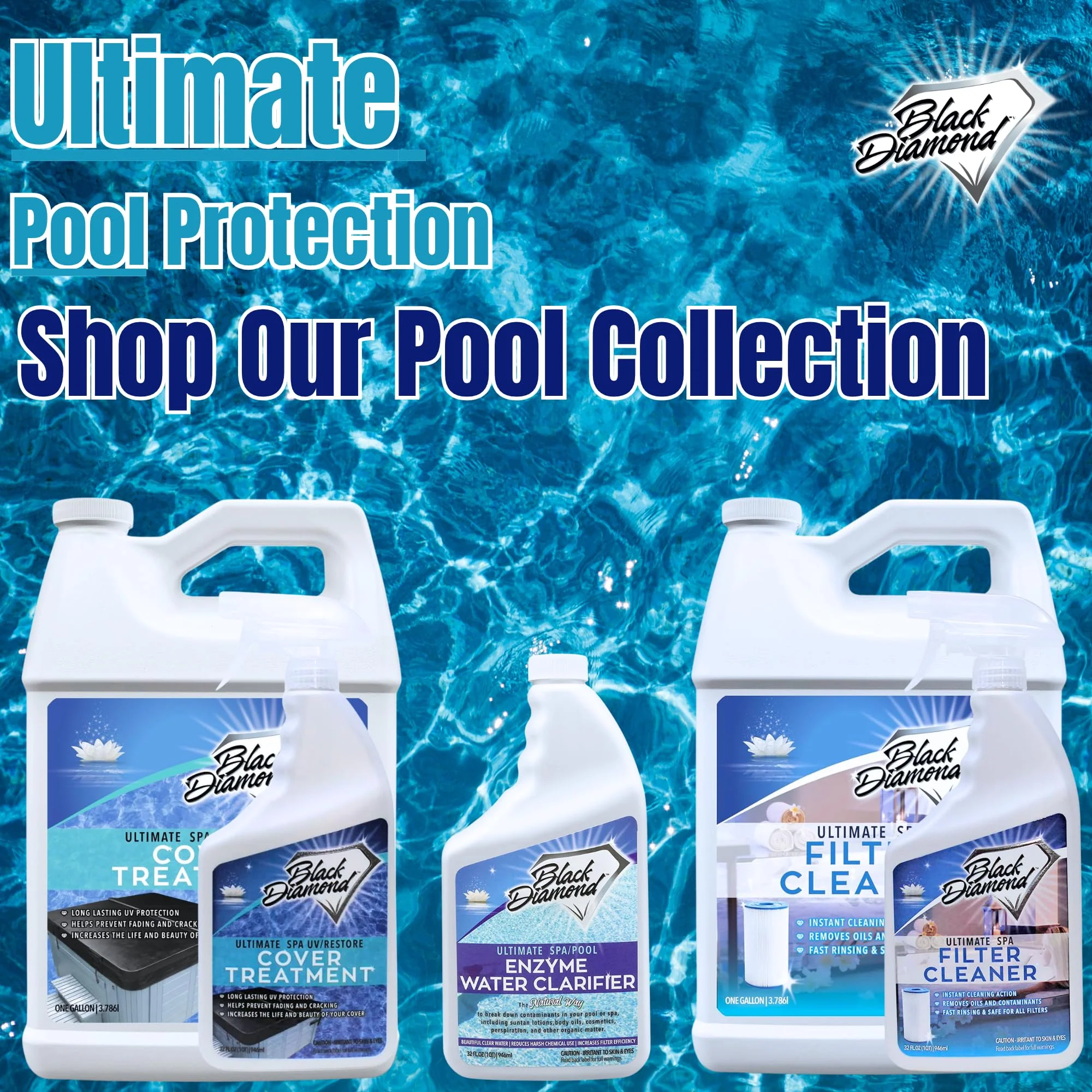 Ultimate Spa Filter Cleaner Fast-Acting Spray. Instant clean for Hot Tub & Pool Filters leaving behind no sticky residue. Prolongs filter life and pool equipment. No soaking. (1-Gallon) - Image 2