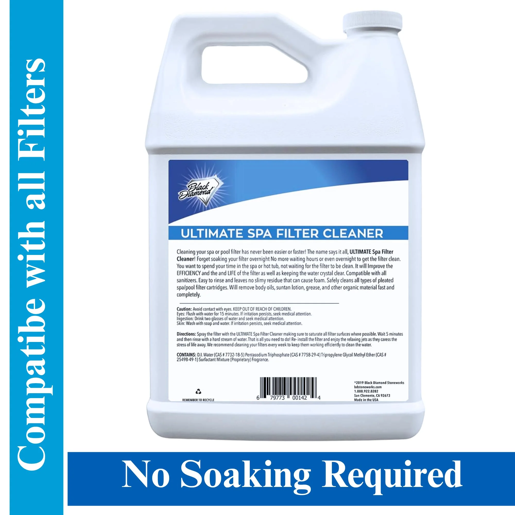 Ultimate Spa Filter Cleaner Fast-Acting Spray. Instant clean for Hot Tub & Pool Filters leaving behind no sticky residue. Prolongs filter life and pool equipment. No soaking. (1-Gallon) - Image 8