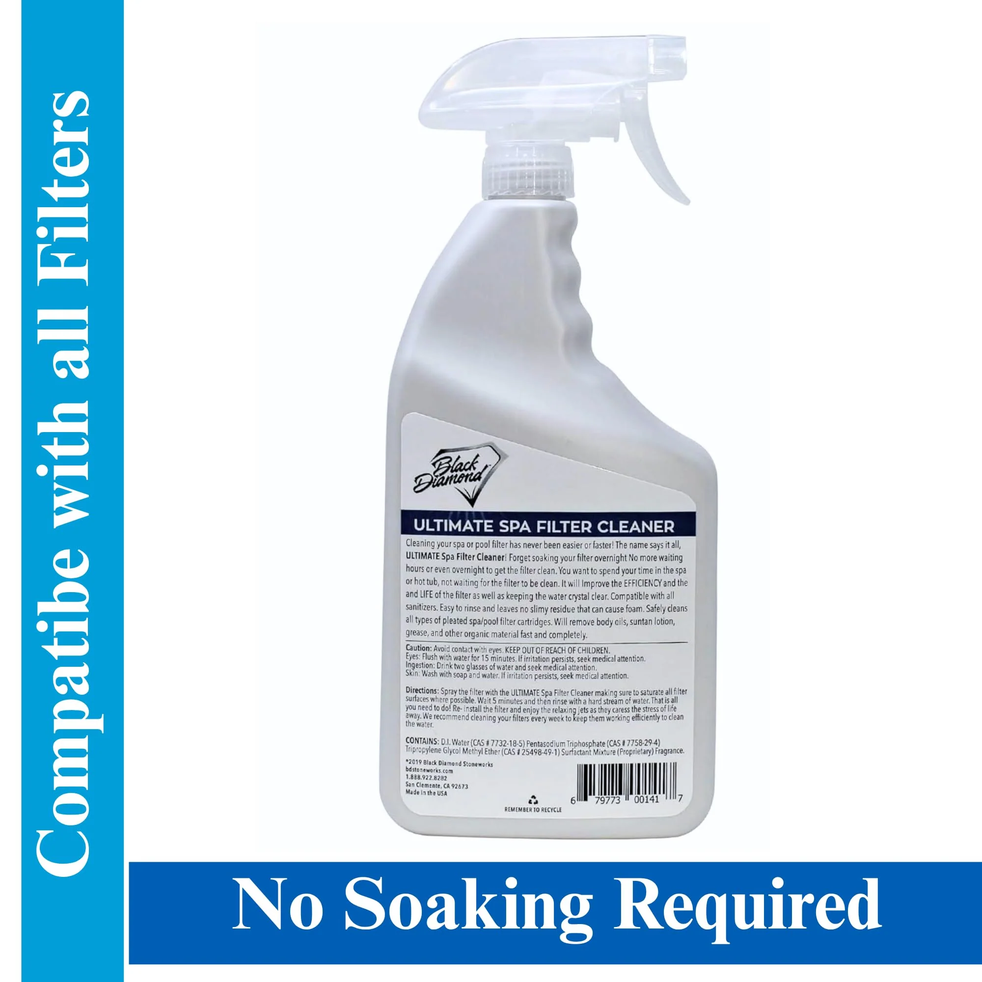 Ultimate Spa & Pool Filter Cleaner Spray, Professional Strength Fast Acting No Soak Hot Tub, Cartridge & Sand Filter Cleaning, Removes Body Oils, Sunscreen, Grease & Organic Build-Up. 32 oz. - Image 8