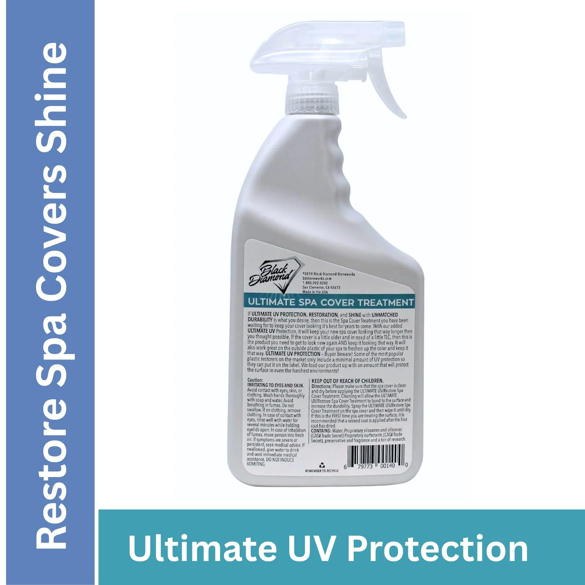 Ultimate UV/Restore Spa & Hot Tub Cover Cleaner and Protectant Treatment. Conditioner for Vinyl Cover Conditioner Spray Restores Your Cover to Look New. Simply Easy to Use - Image 9
