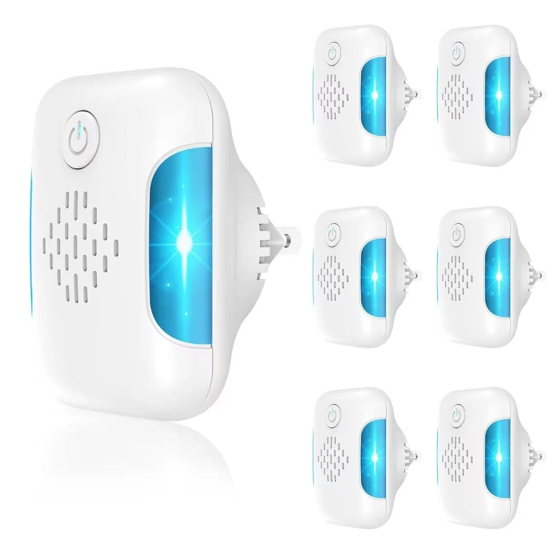 Ultrasonic Pest & Mouse Repeller, Indoor Pest Control, Ultrasonic Pest Repellent, Indoor Pest Control for Home, Kitchen, Office, Warehouse, Hotel, Two Mode Switching, 6 Packs - Image 2