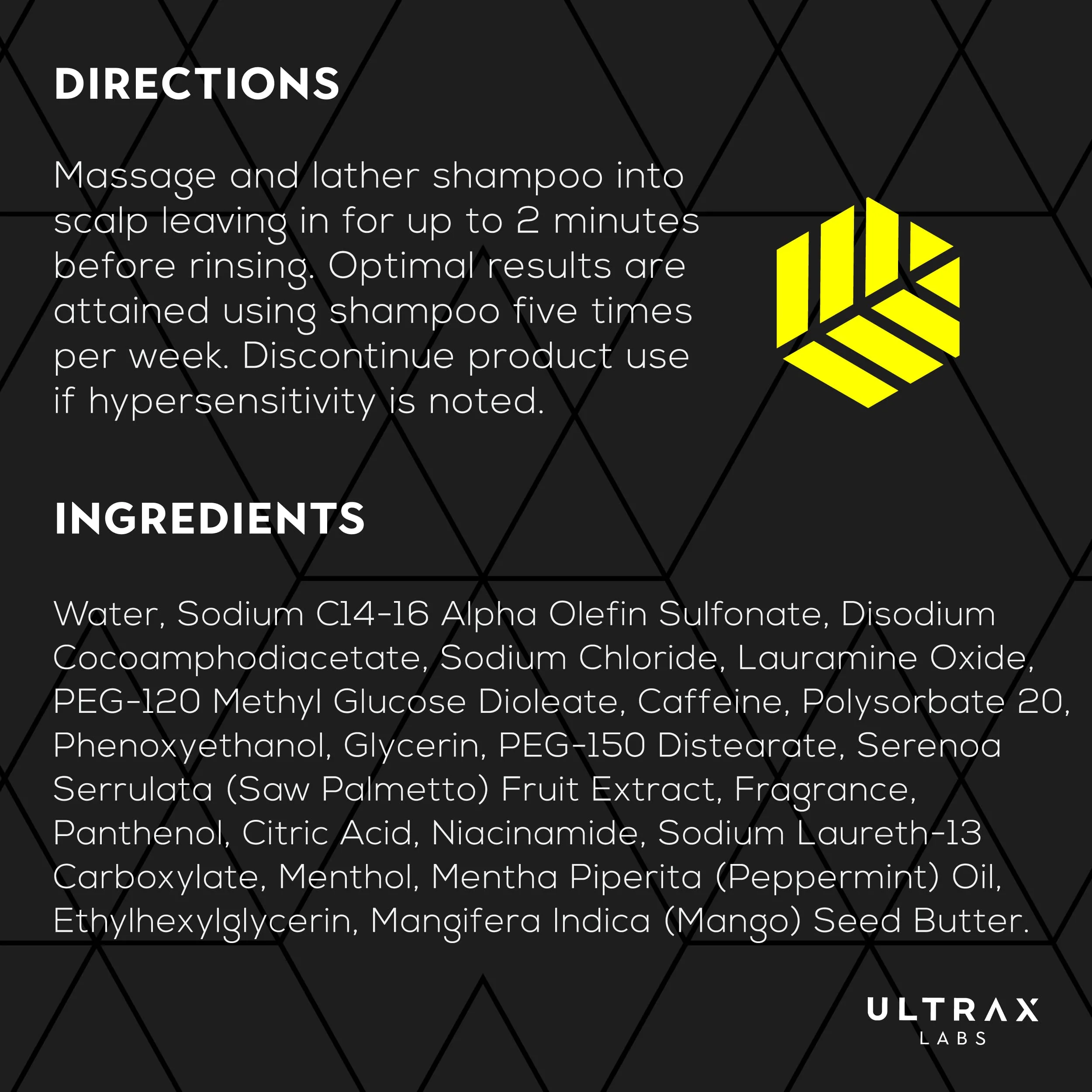 Ultrax Labs Hair Surge | Caffeine Hair Loss Hair Growth Stimulating Shampoo - Image 5