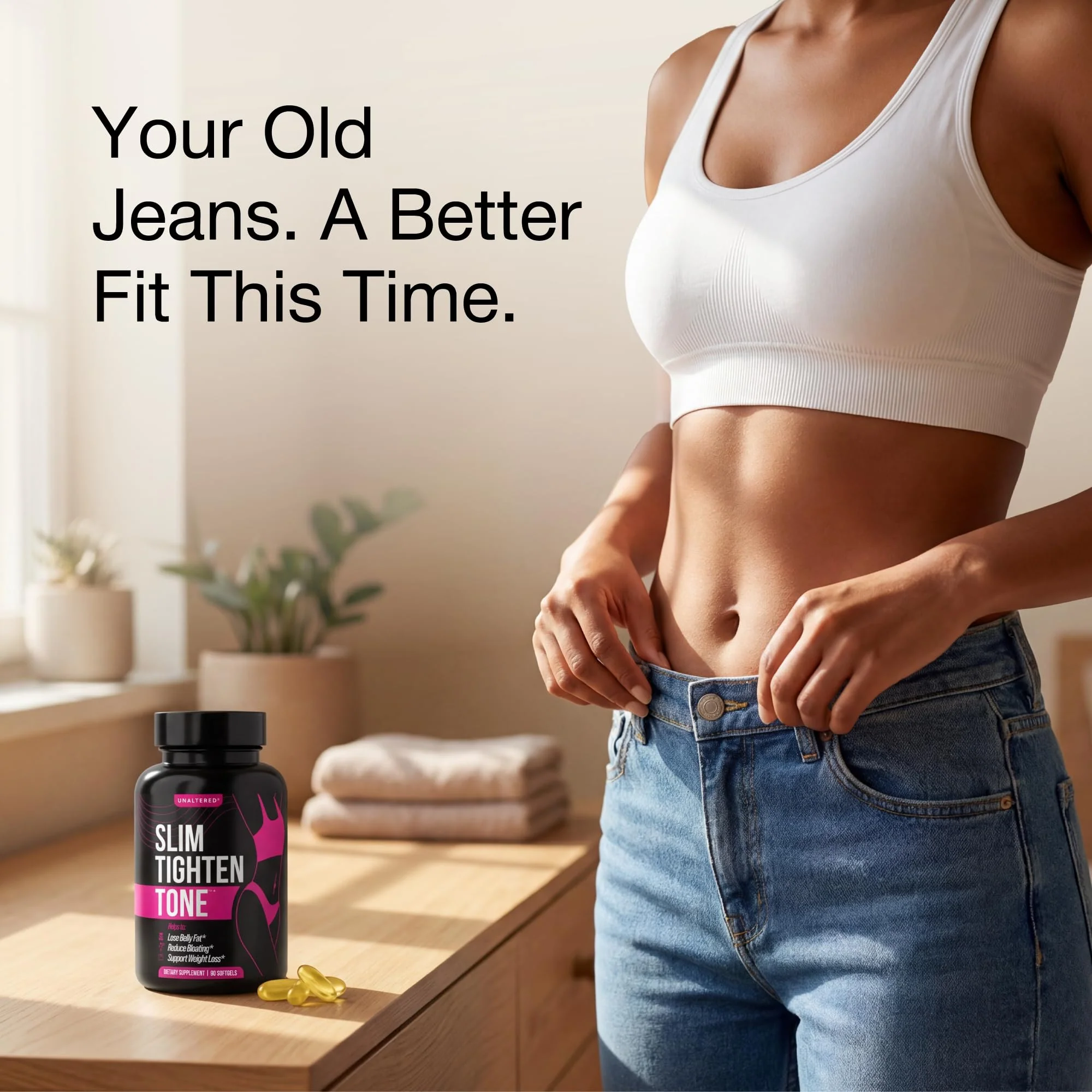 UNALTERED Belly Fat Burner for Women - Slim Waist, Lose Stomach Fat, Reduce Bloating - Natural Weight Loss Pills, Appetite Suppressant, & Metabolism Booster - 90 Capsules - Image 3