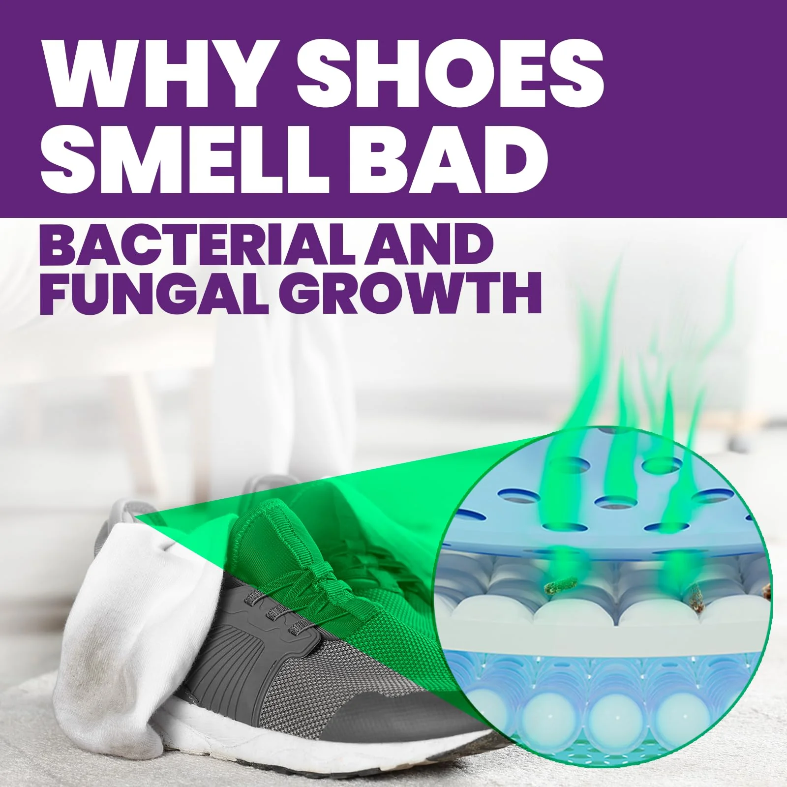Uncle Todd's Odor Stomp Shoe Deodorizer 2-Pack - Proven & Powerful Enzyme Shoe Spray for Odor Elimination in All Footwear - Image 5