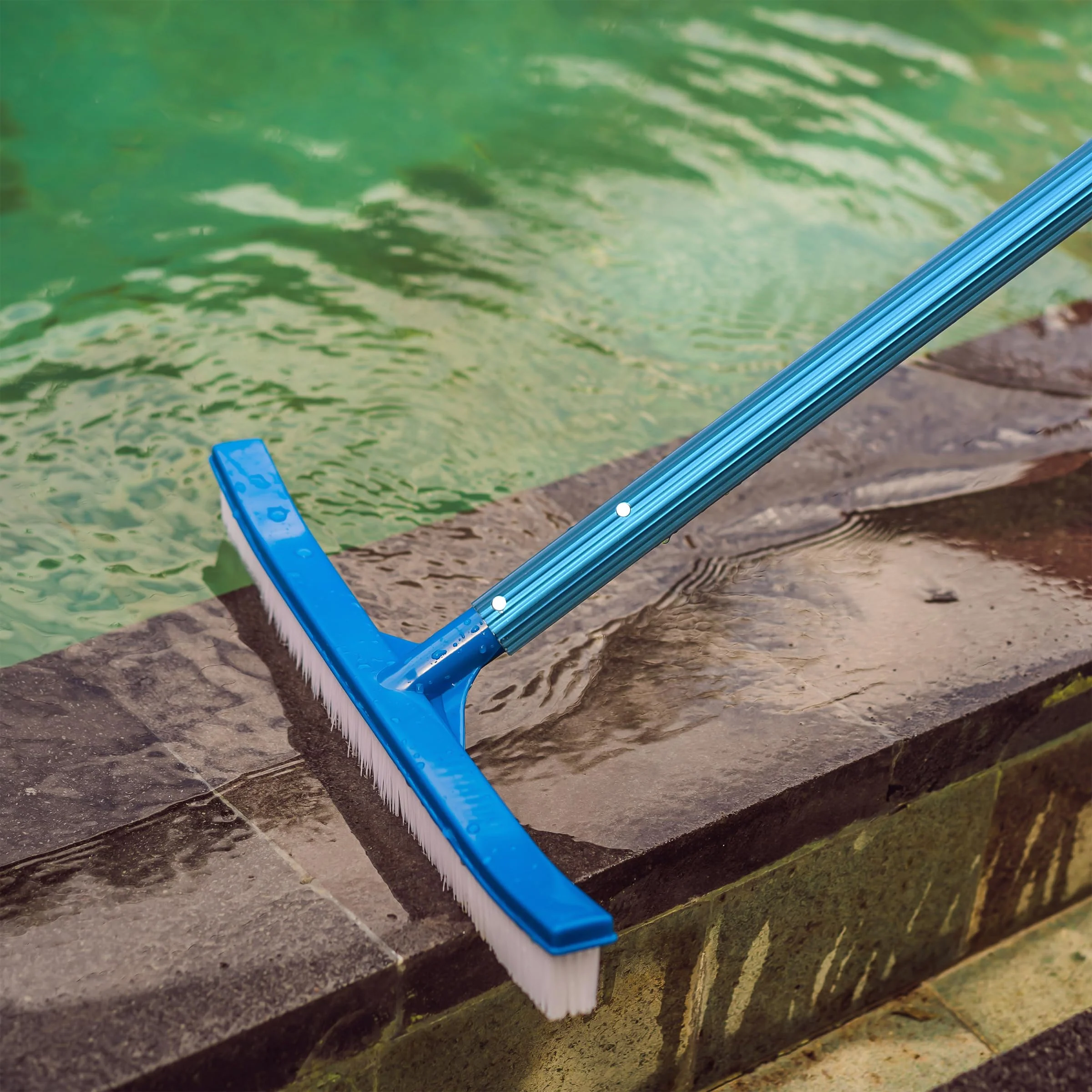 UNCO- Telescopic Pool Pole, 12Ft, Adjustable 3Piece Expandable Step-Up, Pool Brush Pole for Cleaning - Image 5