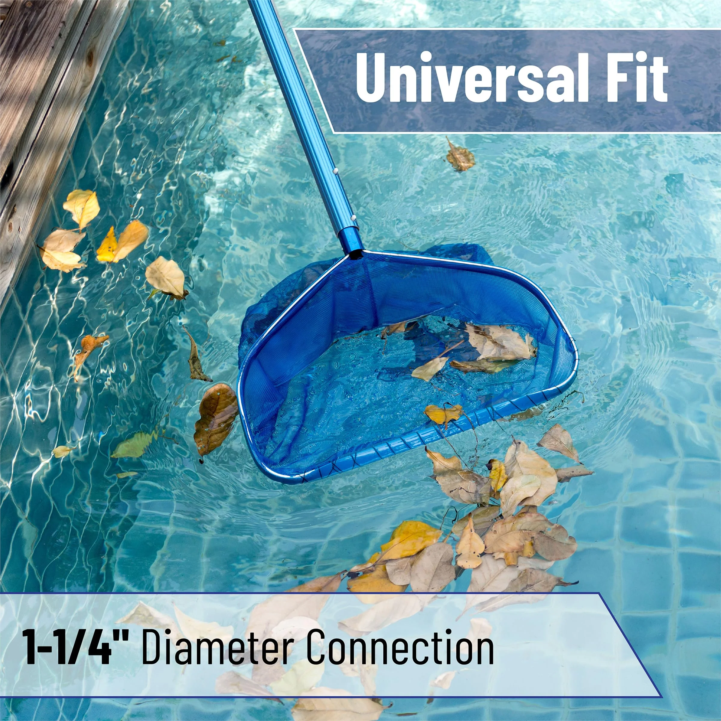 UNCO- Telescopic Pool Pole, 12Ft, Adjustable 3Piece Expandable Step-Up, Pool Brush Pole for Cleaning - Image 7