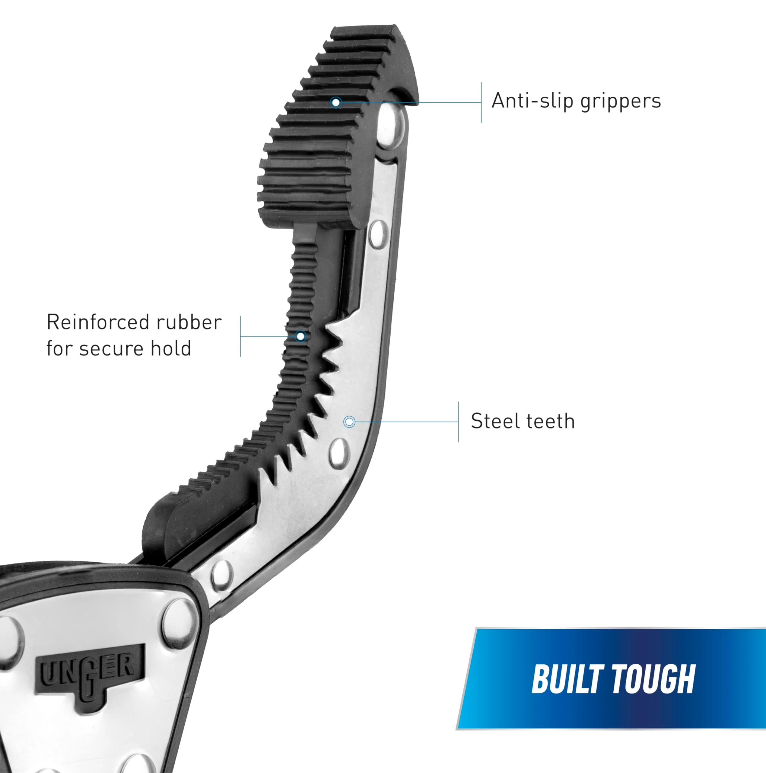 Unger Professional 42.5” Rugged Reacher Grabber Tool with Rotating Head, Outdoor Trash Picker Upper, Heavy Duty Claw Pickup, Durable Litter Yard Clean Up for Twigs, Lawn, and Garden Use - Image 6