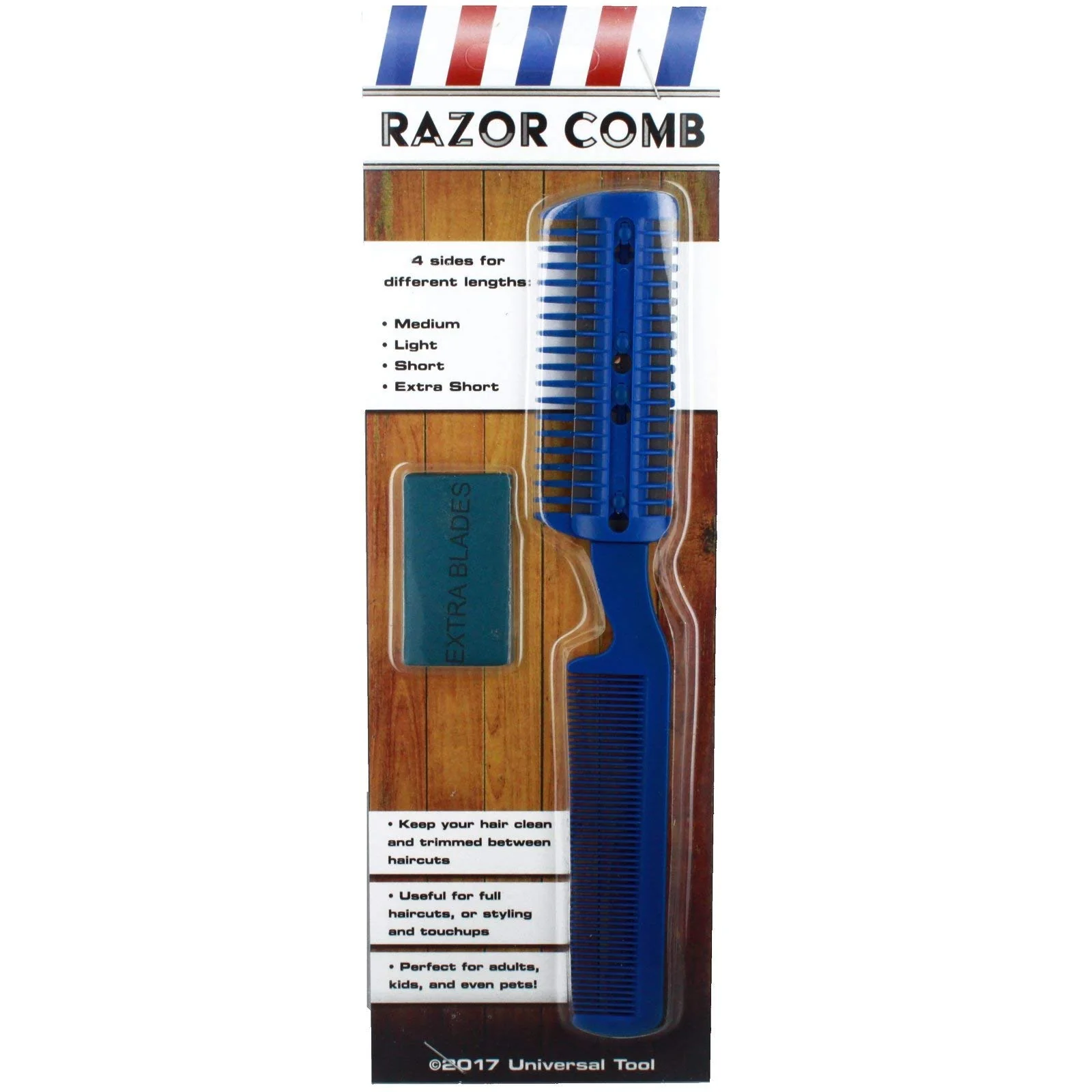 Universal Unisex Razor Comb Home Hair Cut Scissor (w/ 6 Bonus Replacement Razors) - Image 6