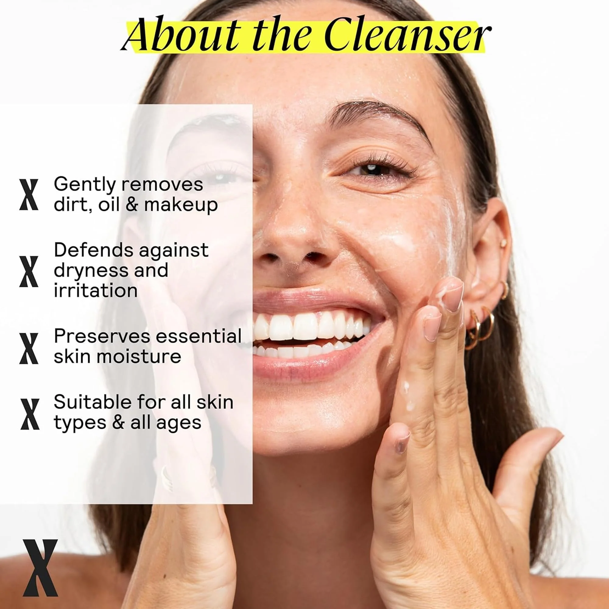 Untoxicated Face Wash - Gentle & Hydrating Face Cleanser for Sensitive Skin - Ceramides, Hyaluronic Acid & Glycerin - No Common Irritants - Non-Foaming - Soap Free - Fragrance Free - 7 Ounce - Image 6
