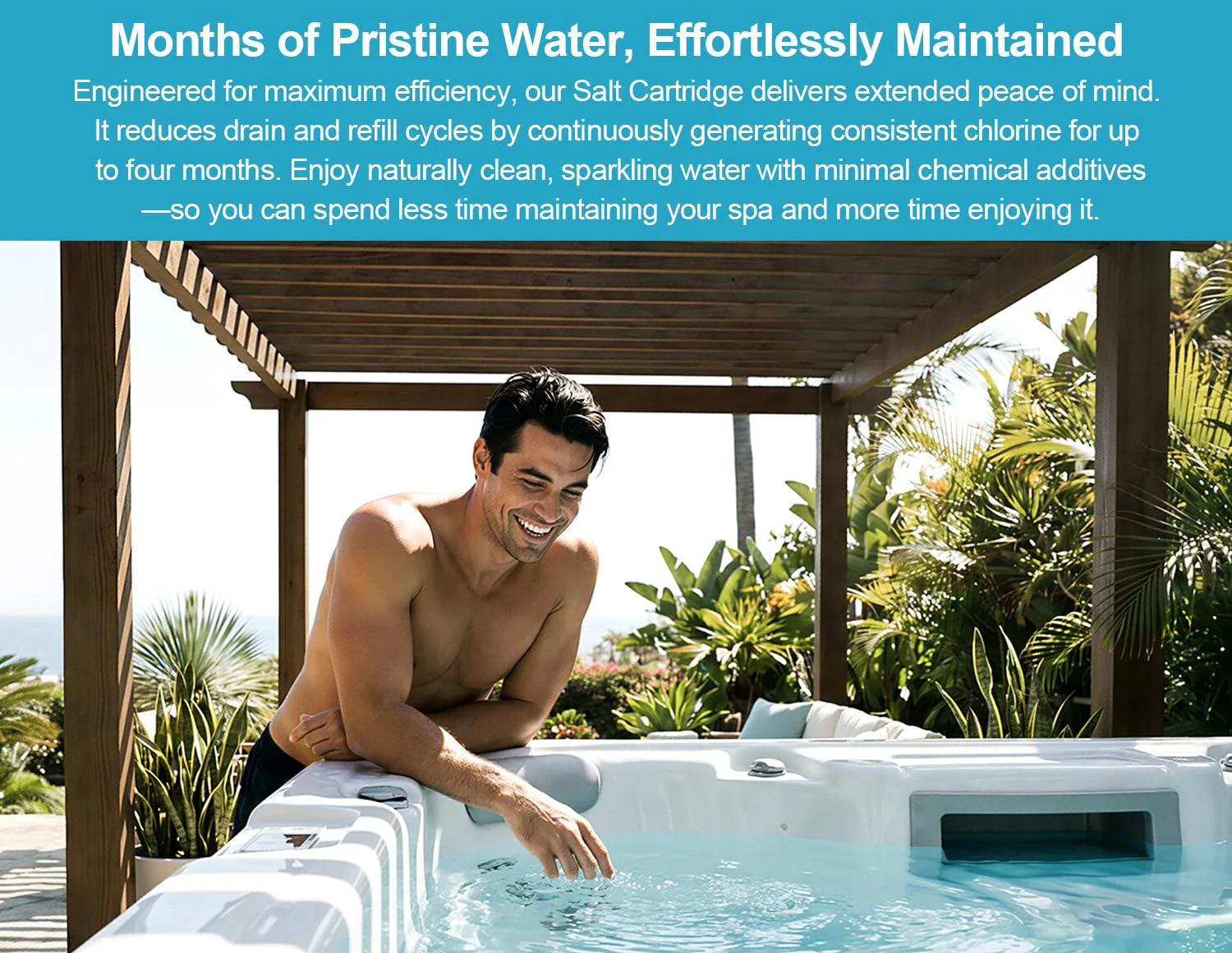 Upgrade Salt Water System Cartridge Replacement for Spas & Hot Tubs, Compatible with Hot Springs Highlife & Limelight, Chlorine-Generating Filter, Soft, Fresh Water, Reduces Dry Eyes, Itchy Skin - Image 4