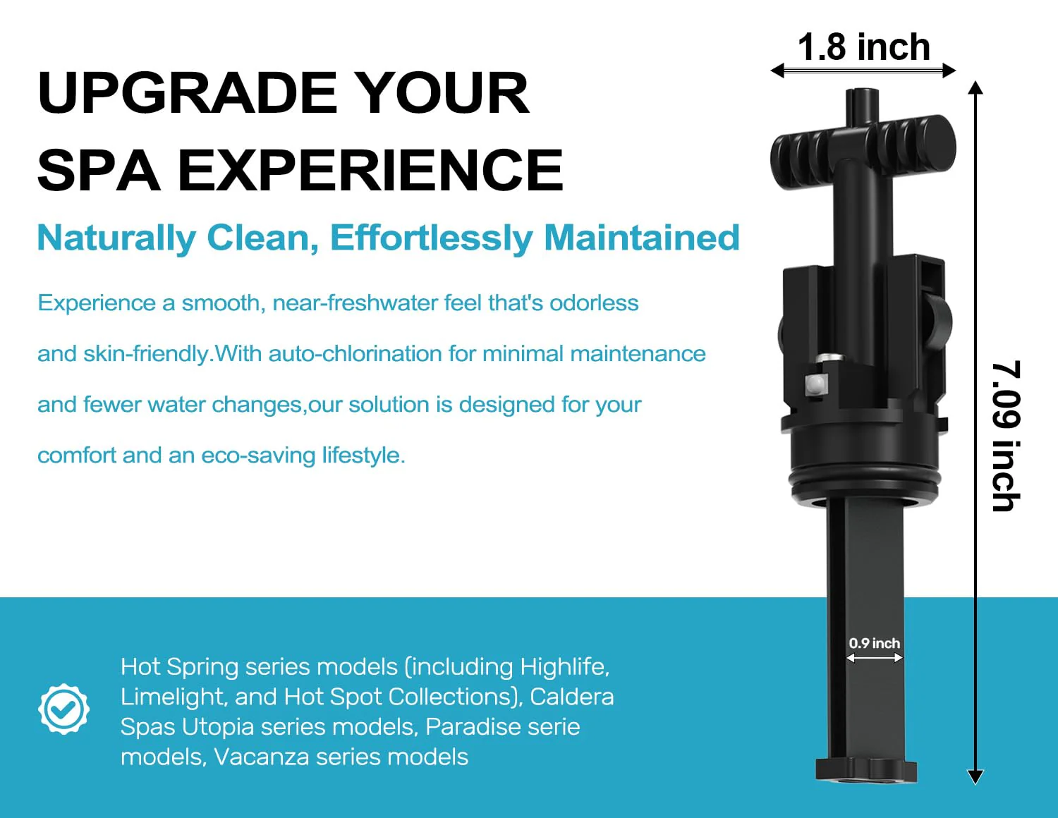 Upgrade Salt Water System Cartridge Replacement for Spas & Hot Tubs, Compatible with Hot Springs Highlife & Limelight, Chlorine-Generating Filter, Soft, Fresh Water, Reduces Dry Eyes, Itchy Skin - Image 5
