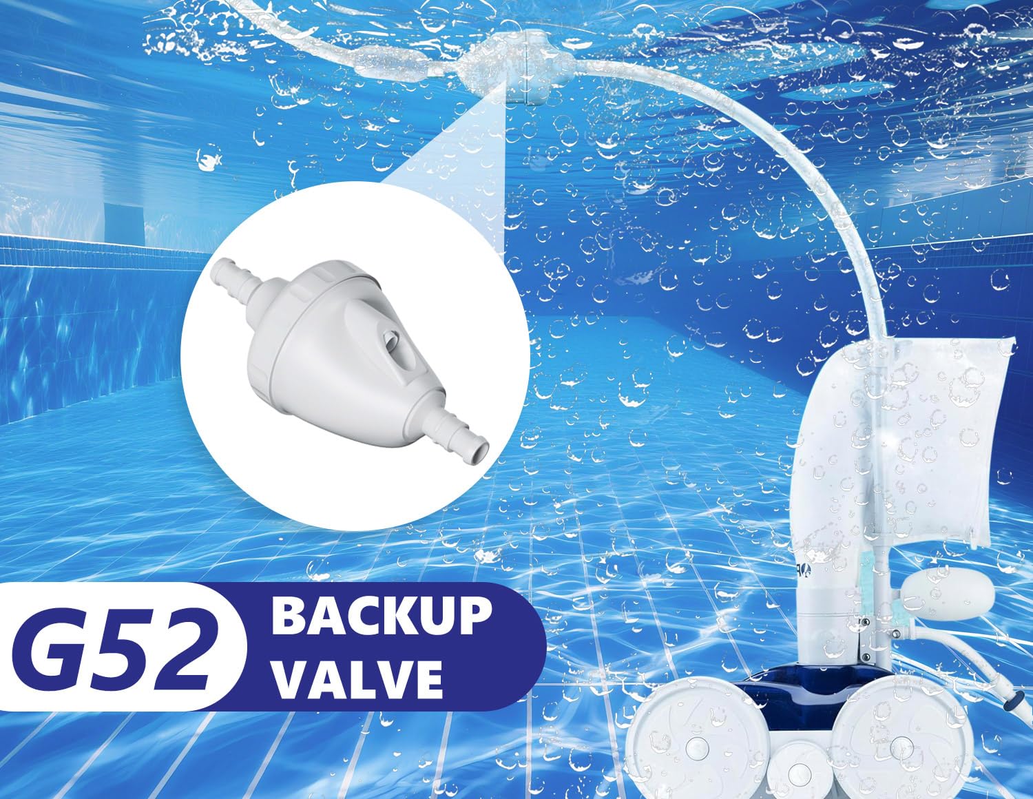 Upgraded G52 Backup Valve Replacement for Polaris Pool Cleaner Parts,Compatible with Polaris 180/280 & 280 TankTrax /380/480 Pro/3900 Sport/TR35P, Advanced Materials,Built to Last - Image 2