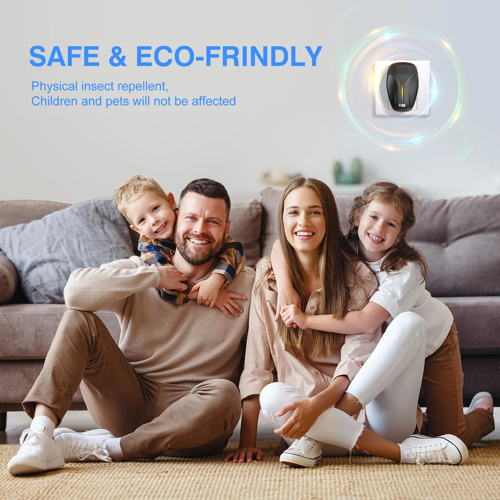 Upgraded Ultrasonic Repeller & Insect Indoor Repeller,Ultrasonic and Repellent for Roach,Rodent,Mouse,Bugs,Mosquito,Mice,Spider,Ant,3 Mode Switching,6 Packs - Image 3