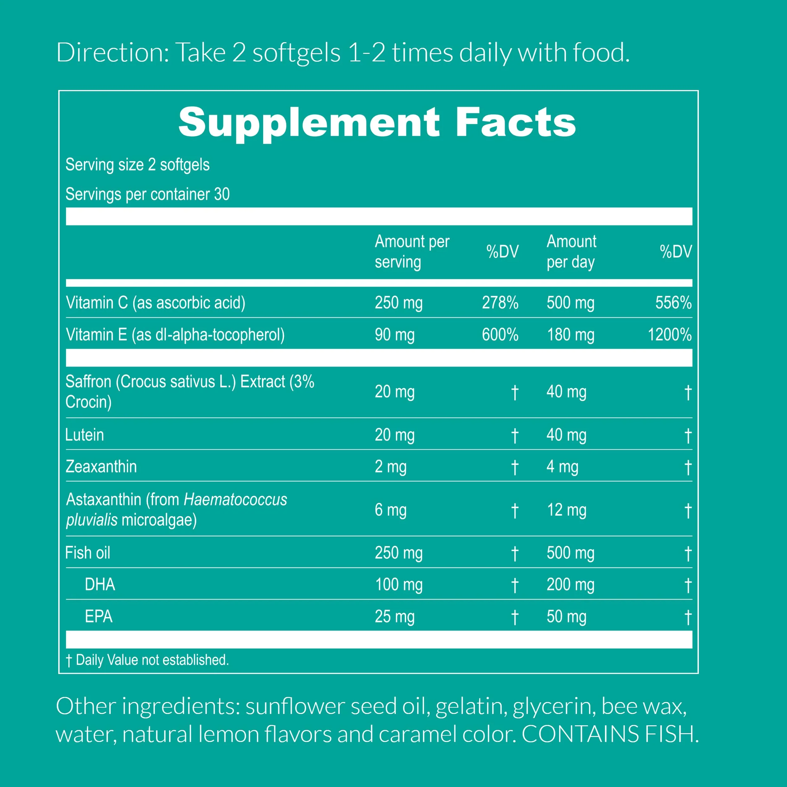 UpNourish AREDS 2 Eye Vitamins for Seniors - Lutein Eye Health Supplement for Adults - Computer Eye Strain Relief, Ocular Health and Dry Eye Support - Vision & Eye Supplements for Women and Men - Image 6