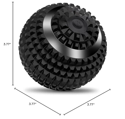 Uppye Vibrating Ball Massager, 4-Speed High-Intensity Fitness Lacrosse Ball, Mobility Ball for Workout Recovery, Deep Tissue Massager for Pain Relief and Trigger Point Treatment (Black) - Image 2