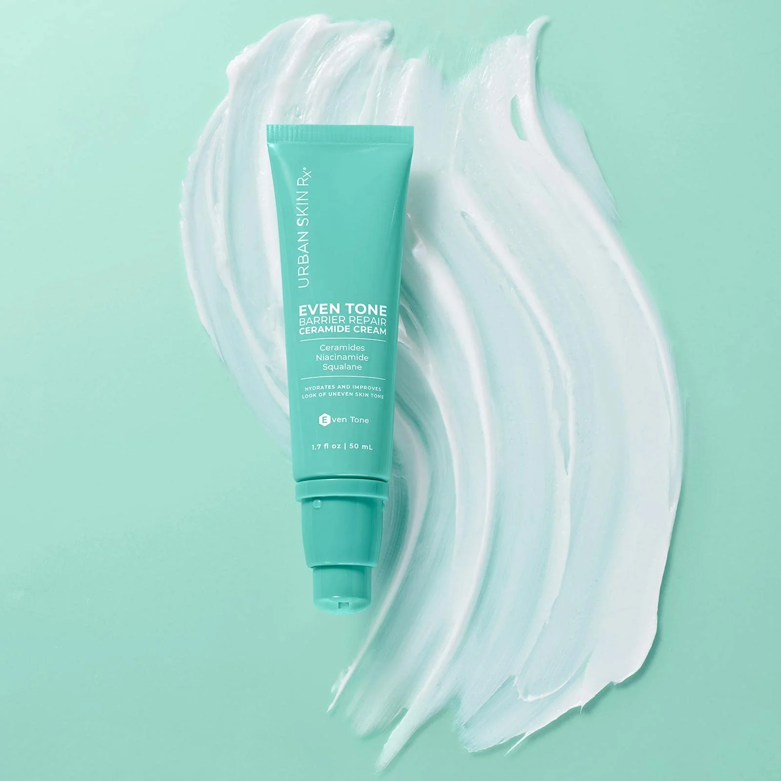 Urban Skin Rx® Even Tone Barrier Repair Ceramide Lightweight Multitasking Hydrator Cream with Niacinamide & Squalane, Replenishes Moisture, Improves the Look of Damaged, Uneven Skin Tone, 1.7 Fl Oz