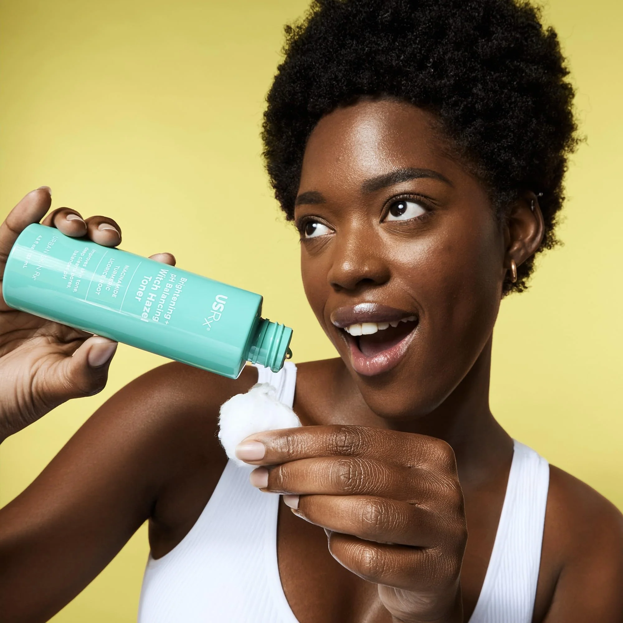 Urban Skin Rx® Witch Hazel Brightening & pH Balancing Toner, Exfoliated & Clarifies Clogged Pores, Improves The Appearance of Uneven Skin Tone, Reduces Redness & Brightens Dull Complexions, 4.5 Fl Oz - Image 4