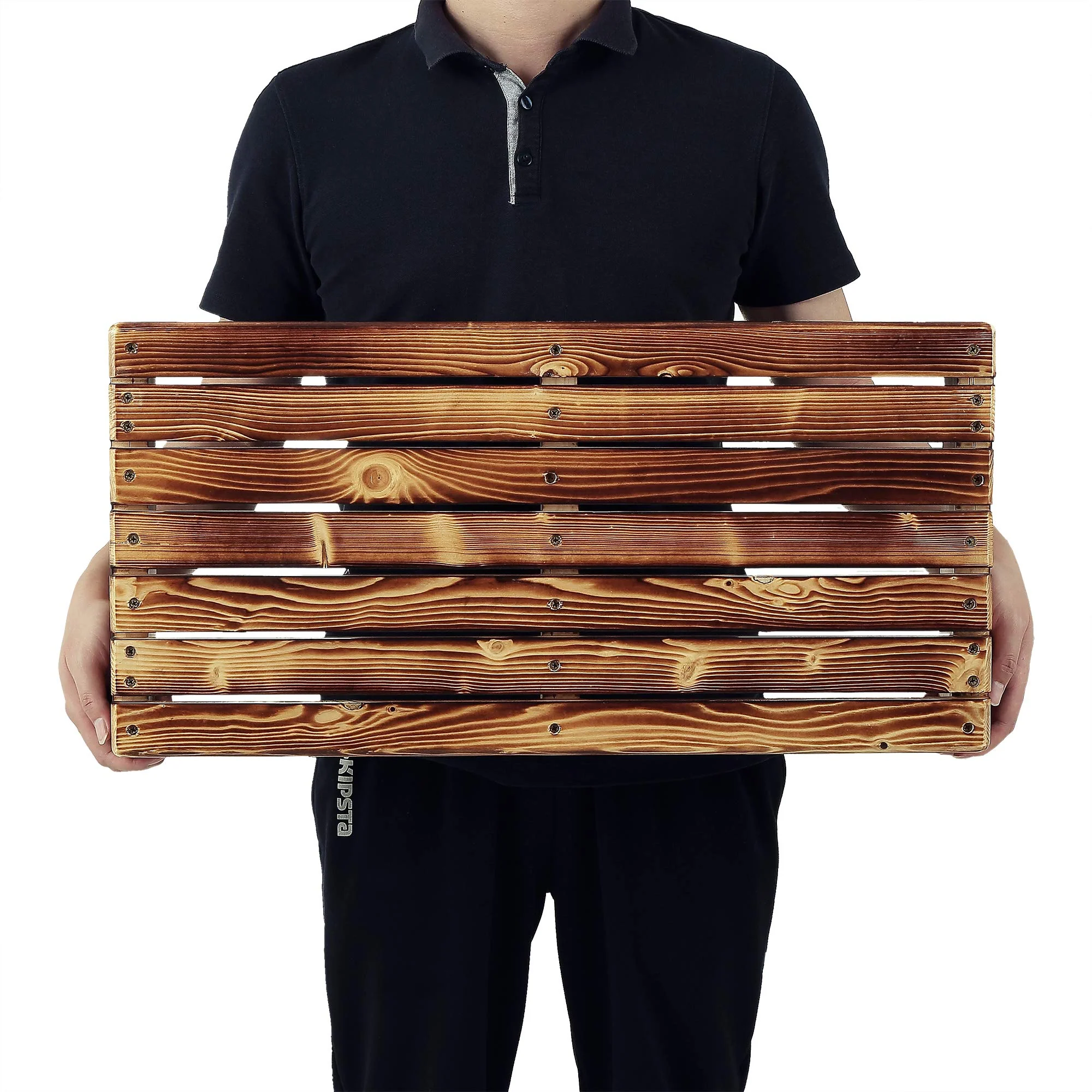 URFORESTIC Solid Wood Indoor/Outdoor 3 1/2" High Riser Step - Non-Slip All Weather Top & Feet Mobility Assistance - Image 3