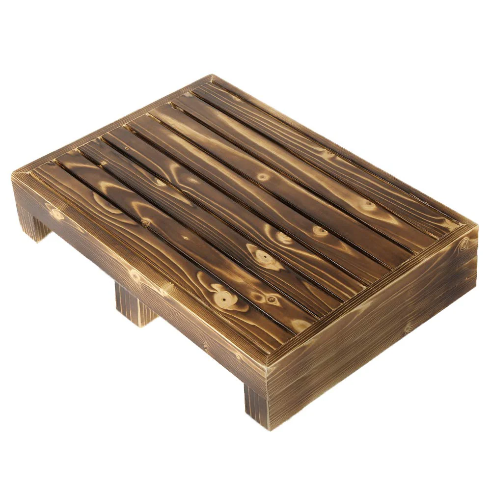 URFORESTIC Solid Wood Indoor/Outdoor 3 1/2" High Riser Step - Non-Slip All Weather Top & Feet Mobility Assistance - Image 7