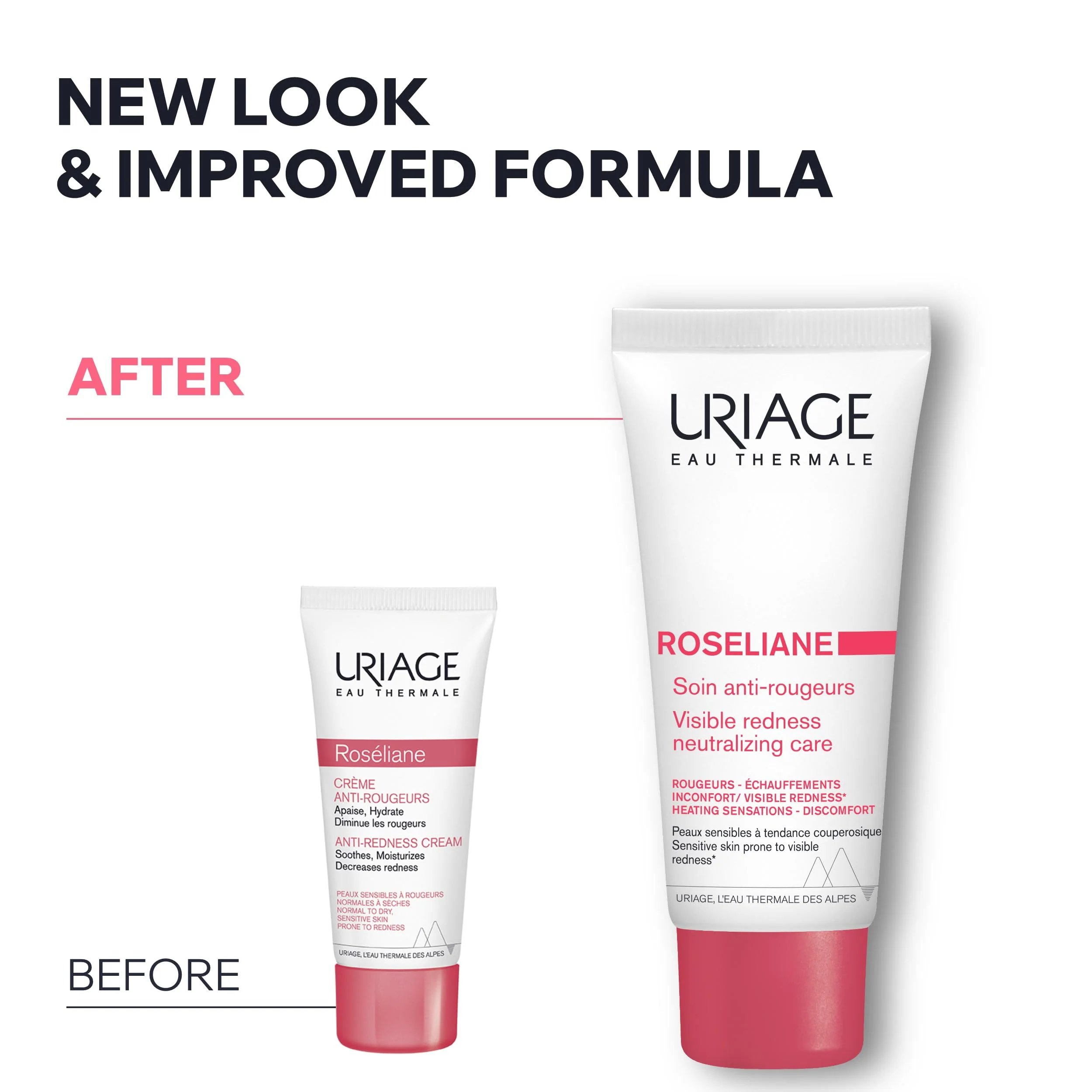 Uriage Roséliane Visible Redness-Neutralizing Rich Care With Red Algae + Ceramides + Shea Butter, Soothes, Nourishes & Reduces Visible Redness, Rich Face Care For Long-Lasting Comfort, Non-Comedogenic - Image 3