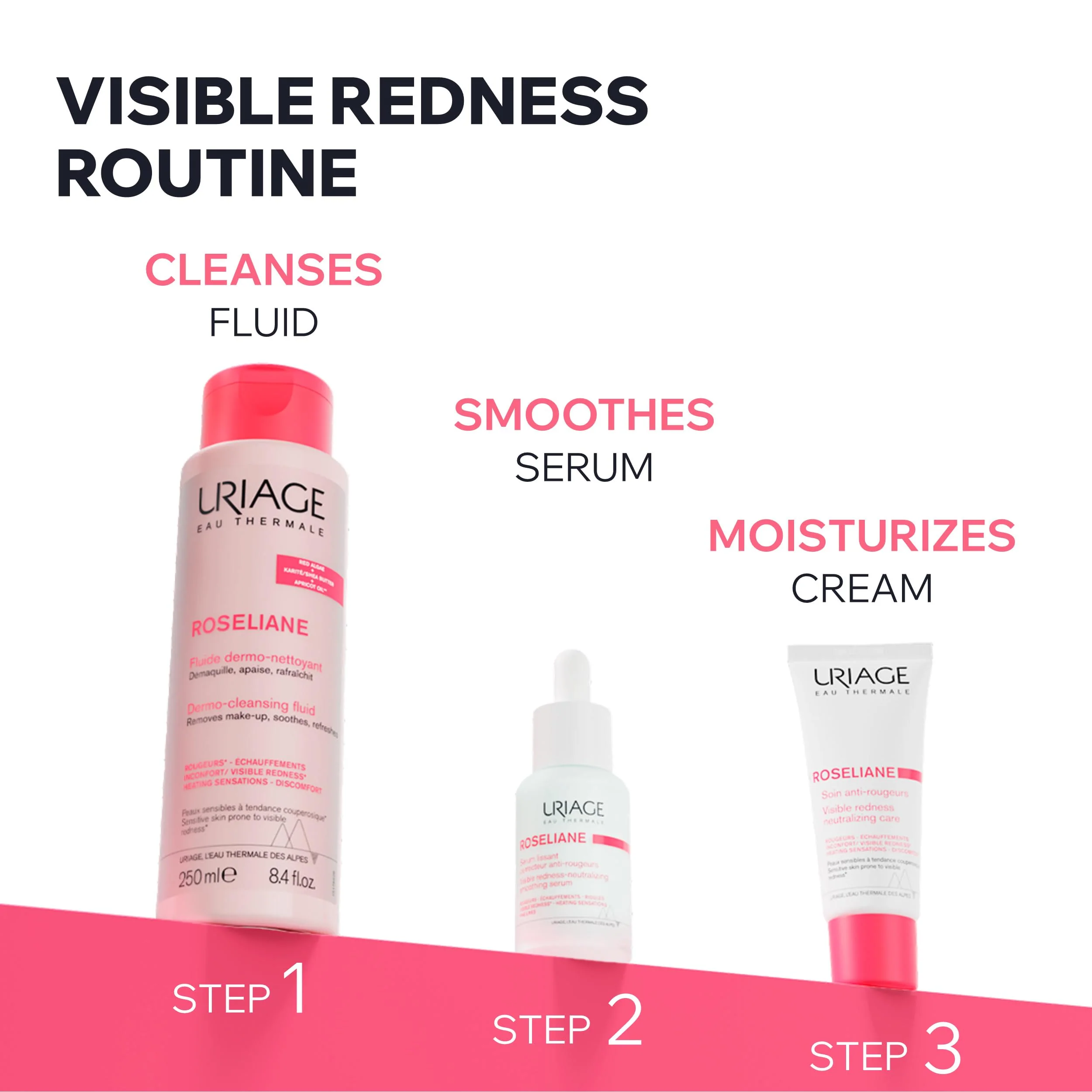 Uriage Roséliane Visible Redness-Neutralizing Rich Care With Red Algae + Ceramides + Shea Butter, Soothes, Nourishes & Reduces Visible Redness, Rich Face Care For Long-Lasting Comfort, Non-Comedogenic - Image 4
