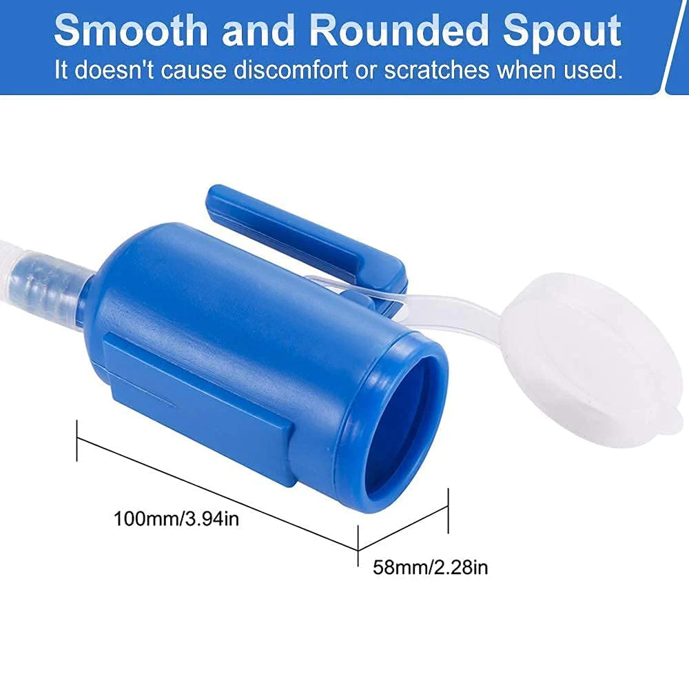 Urinals for Men, 2000ml Urine Bottle for Men, Male Portable Pee Bottle, Spill Proof Men's Potty Portable Urinal, 45.2" Long Tube with Lid for Camping Car Travel Bed Emergency Urination Device - Image 5