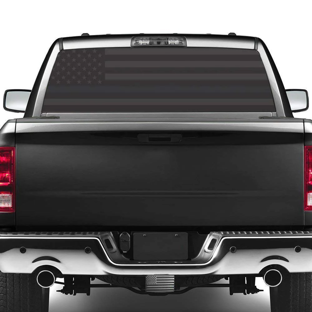 USA American Flag Metal Trailer Hitch Cover with Locking Pin (Fits 2" Receivers, Black) - Image 4