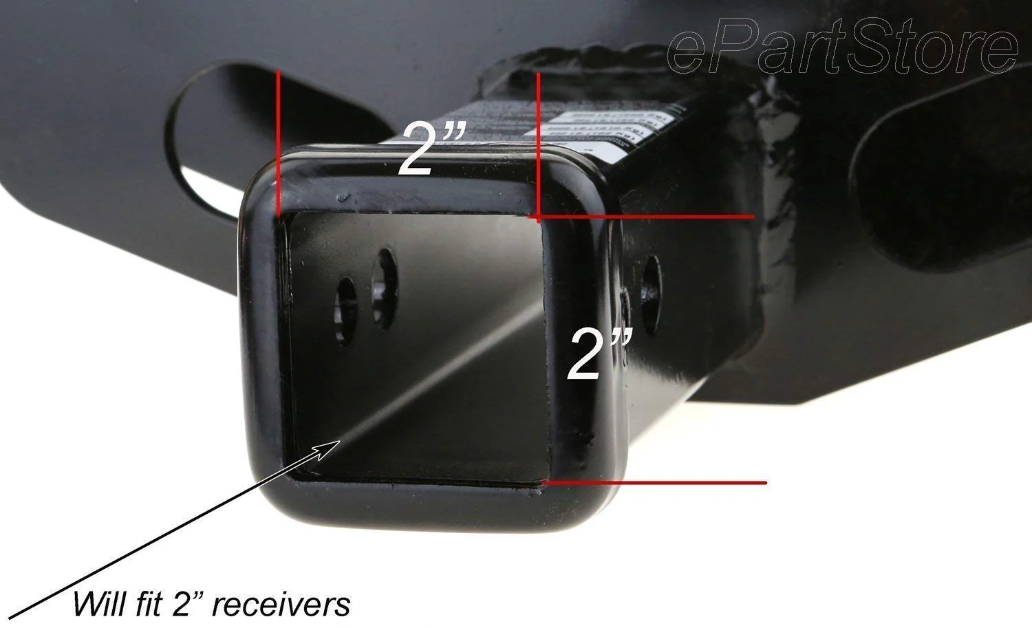 USA American Flag Metal Trailer Hitch Cover with Locking Pin (Fits 2" Receivers, Black) - Image 5