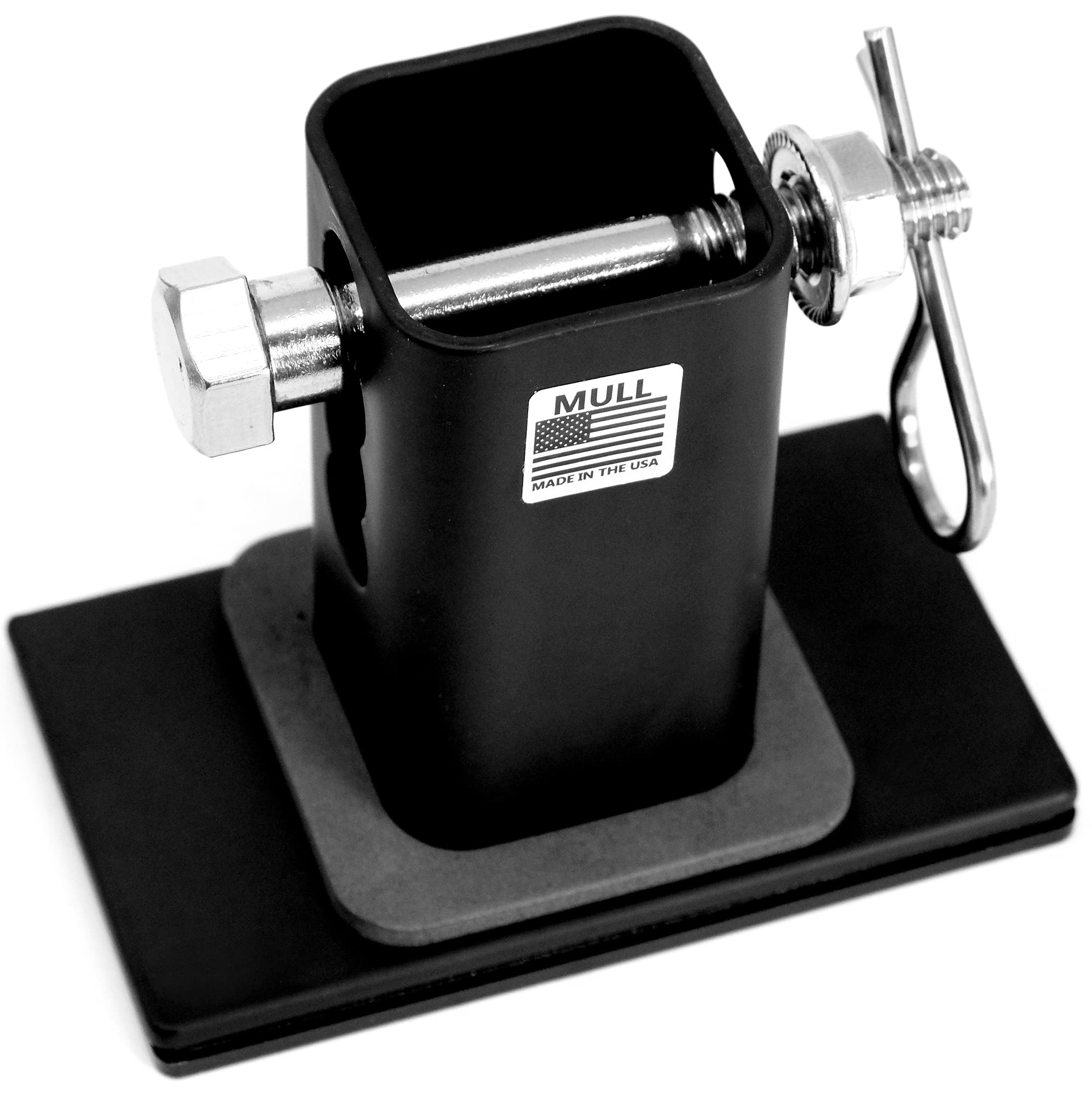 USA American Flag Metal Trailer Hitch Cover with Locking Pin (Fits 2" Receivers, Black) - Image 8