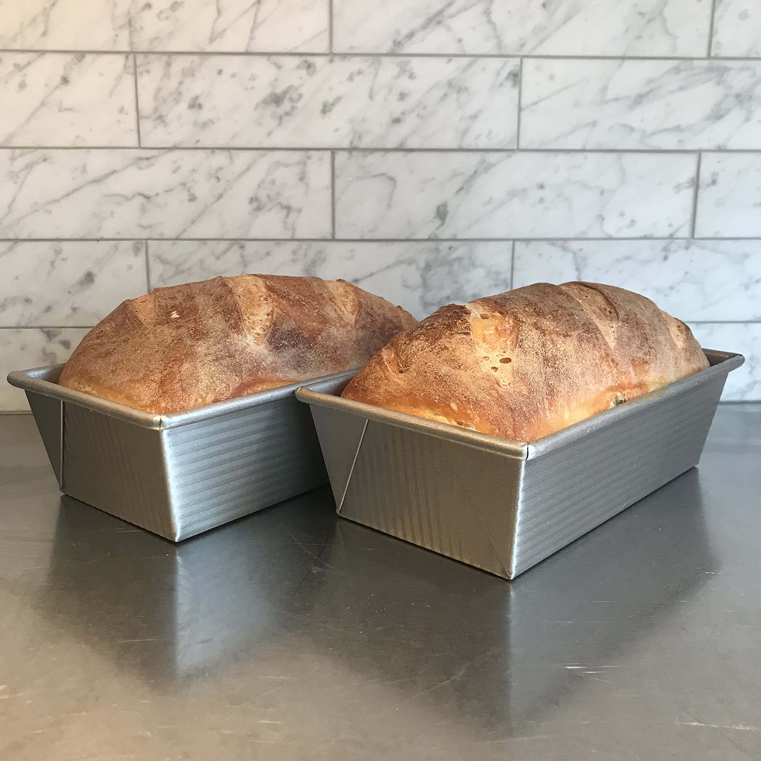 USA Pan Bakeware Aluminized Steel Loaf Pan, 5"D x 10"W x 3"H, 1.5 Pound - Image 5