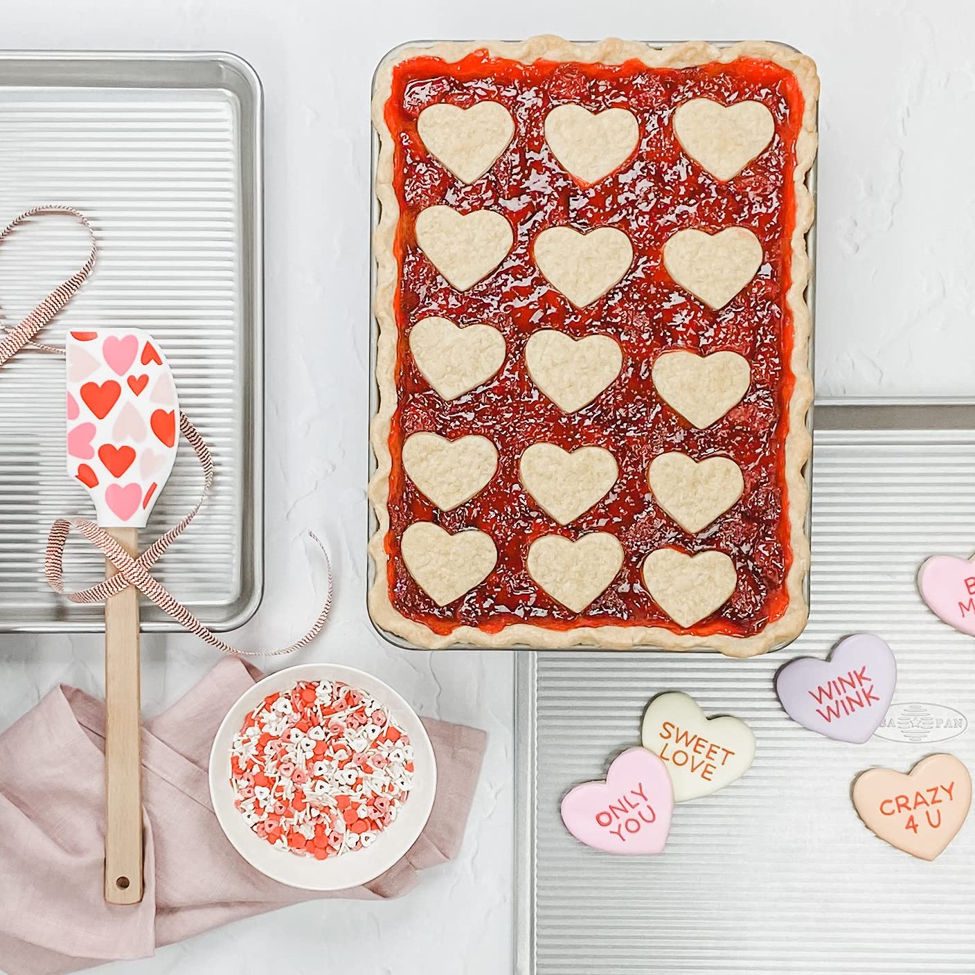 USA Pan Bakeware Half Sheet Pan, Set of 2 Baking Sheets, Aluminized Steel - Image 10