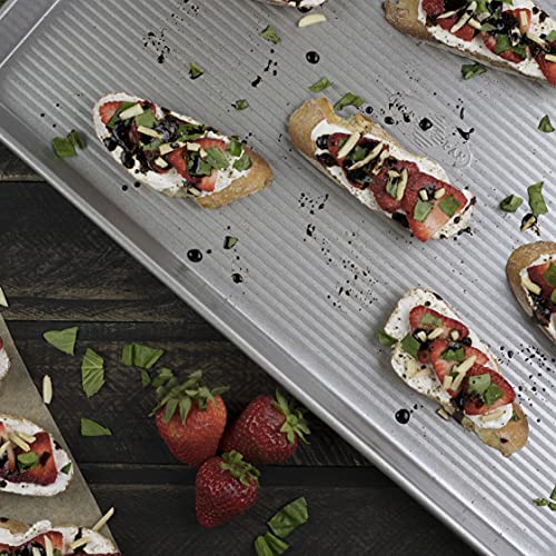 USA Pan Bakeware Half Sheet Pan, Set of 2 Baking Sheets, Aluminized Steel - Image 3