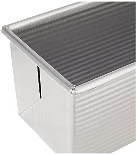 USA Pan Bakeware Pullman Loaf Pan with Cover, 13 x 4 inch, Nonstick & Quick Release Coating, Made in the USA from Aluminized Steel - Image 3