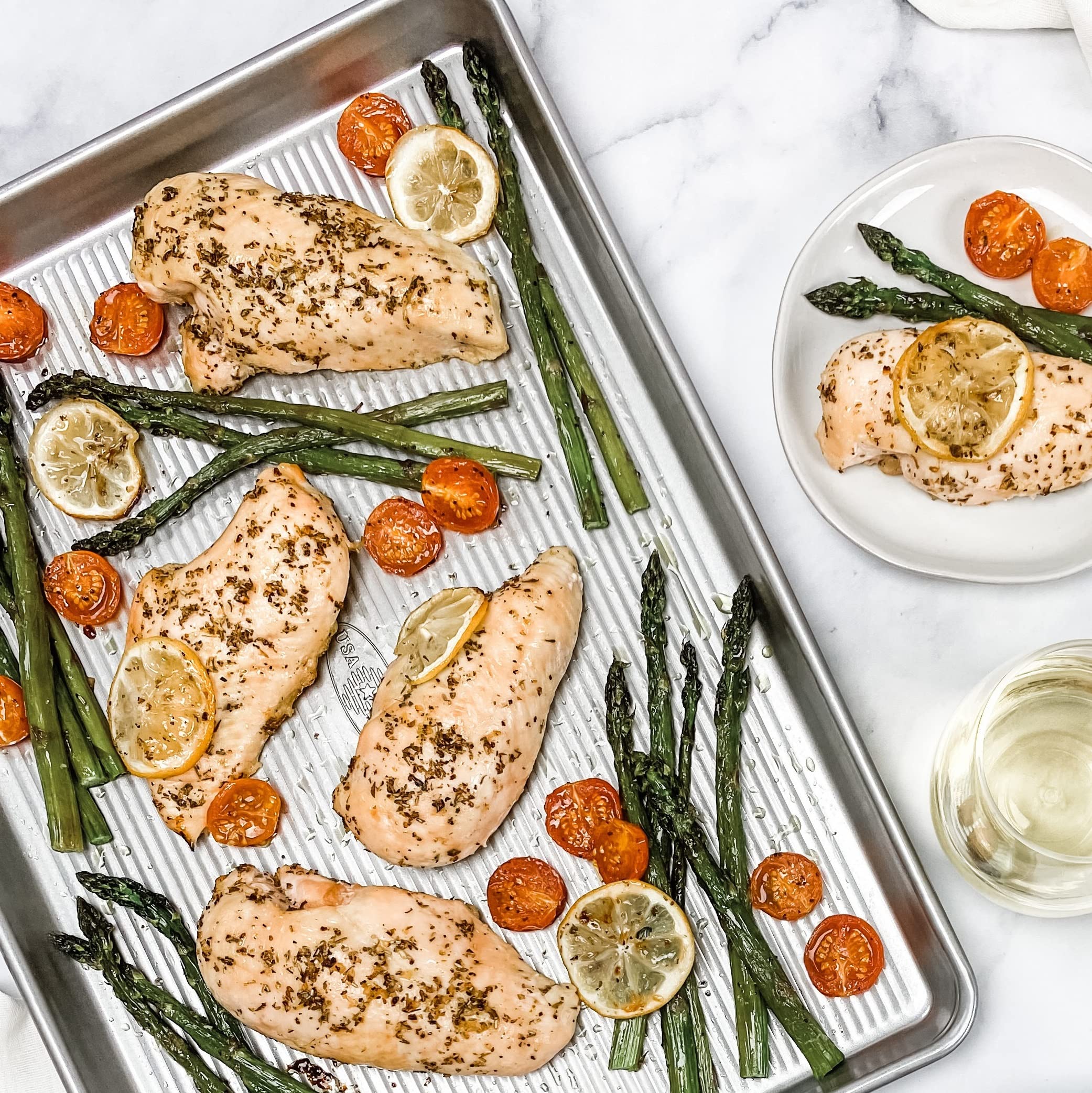USA Pan Extra Large and Quarter Sheet Baking Pans with Nonstick Coating, Made in USA from Aluminized Steel - Image 6