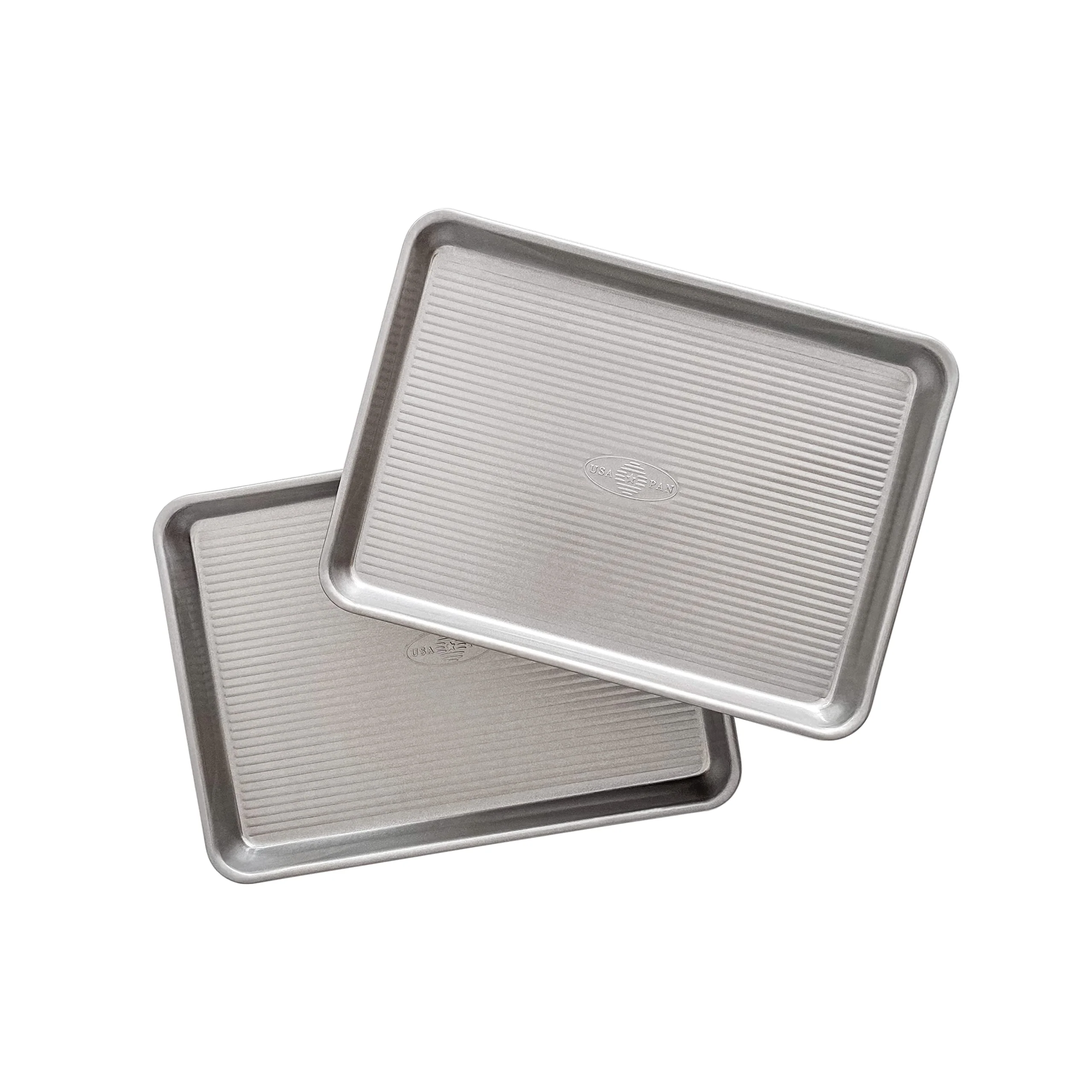 USA Pan Nonstick Quarter Sheet Pan, Set of 2 & Bakeware Muffin Pan, 12-Well, Aluminized Steel - Image 7