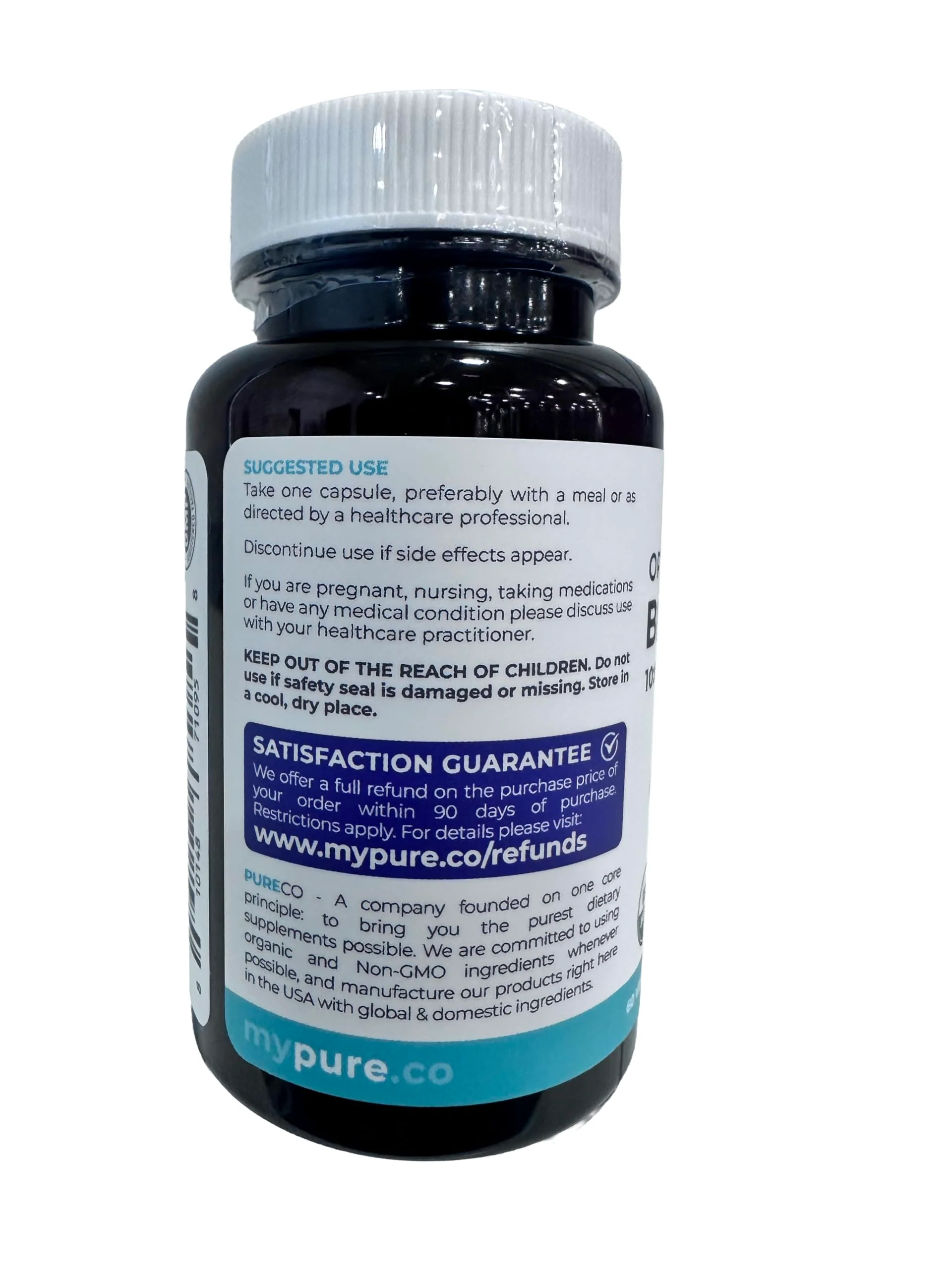 USDA Organic Blueberry Extract Capsules - High Potency Organic Blueberry 500mg 10:1 Extract Per 1 Capsule Serving - Blueberry Supplement for Brain & Immune Support - Vegan Non-GMO (2 Month Supply) - Image 7