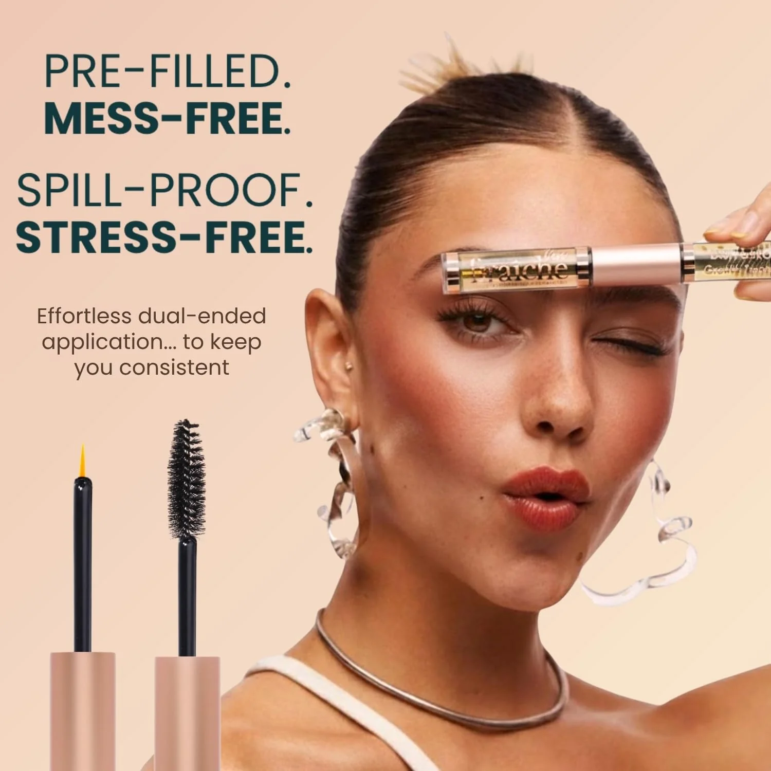 USDA Organic Castor Oil Lash Serum - Premium All Natural Cold Pressed Castor Oil Eyelash Growth Serum with Mascara Tube - Eyelash Treatment and Conditioner - For Thicker and Fuller Lashes - Image 5
