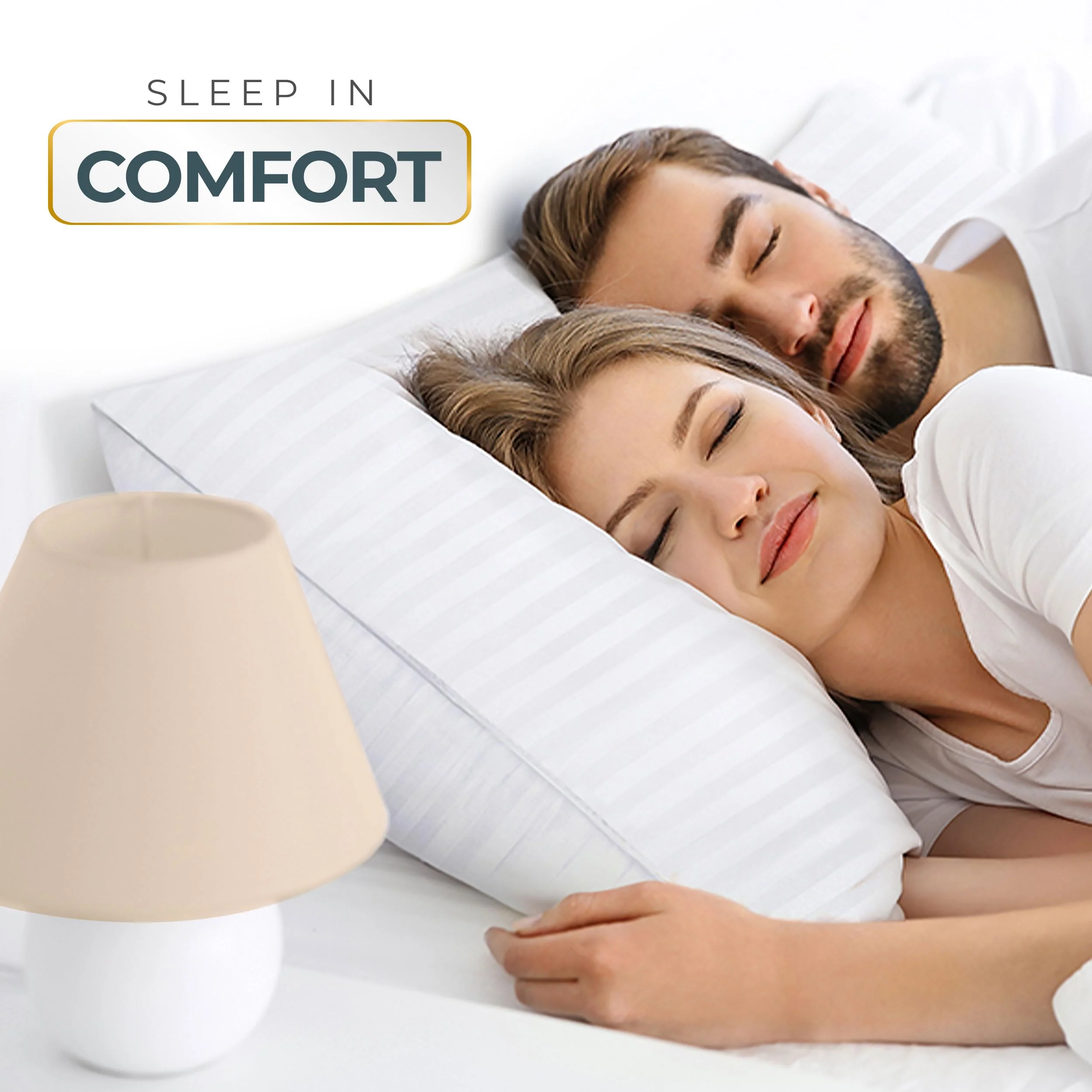 Utopia Bedding Bed Pillows for Sleeping King Size (White), Set of 2, Down Alternative Pillow for Sleeping, Cooling Hotel Quality Pillow Set for Back, Stomach or Side Sleepers - Image 8